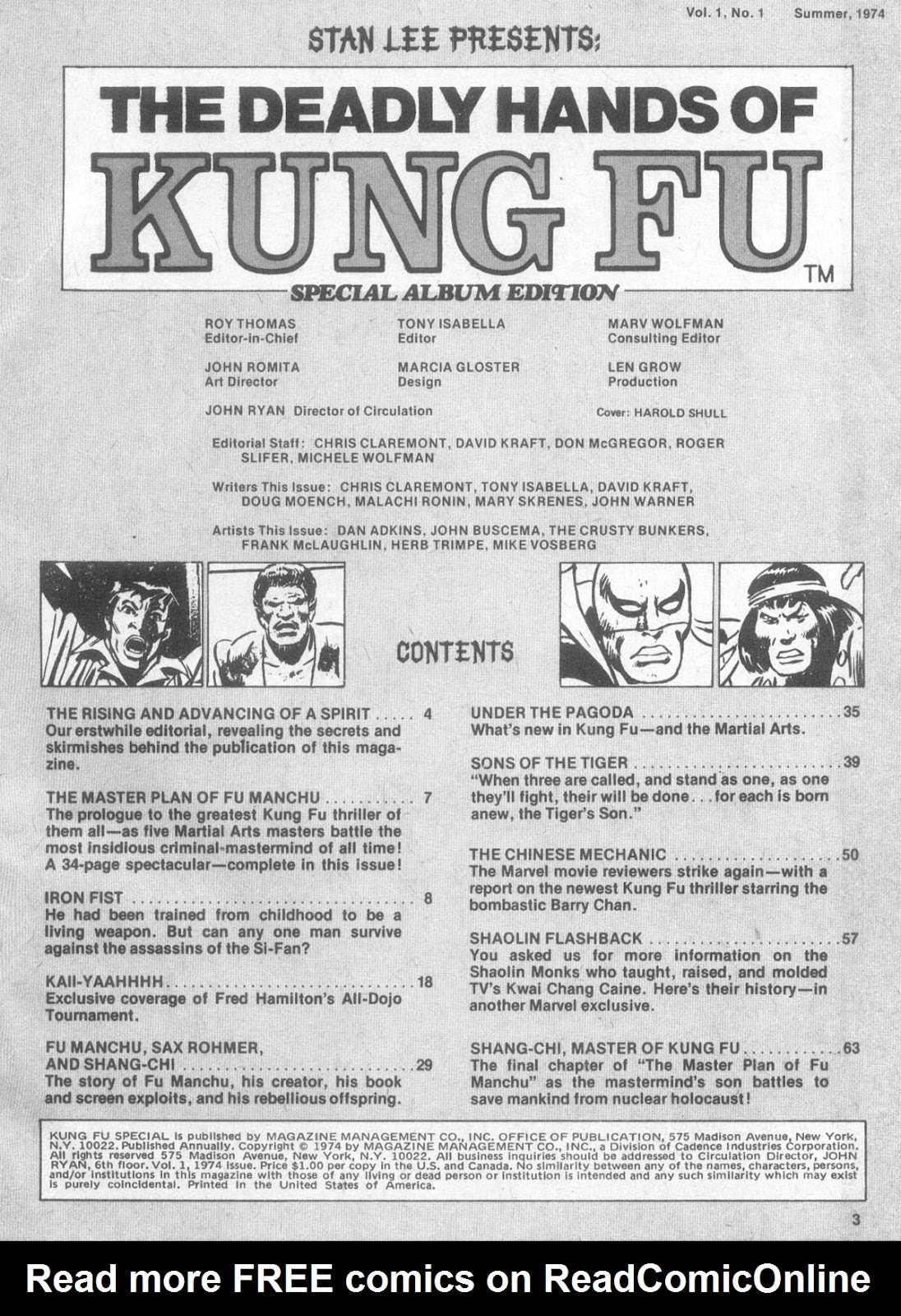 The Deadly Hands of Kung Fu issue Special - Page 3