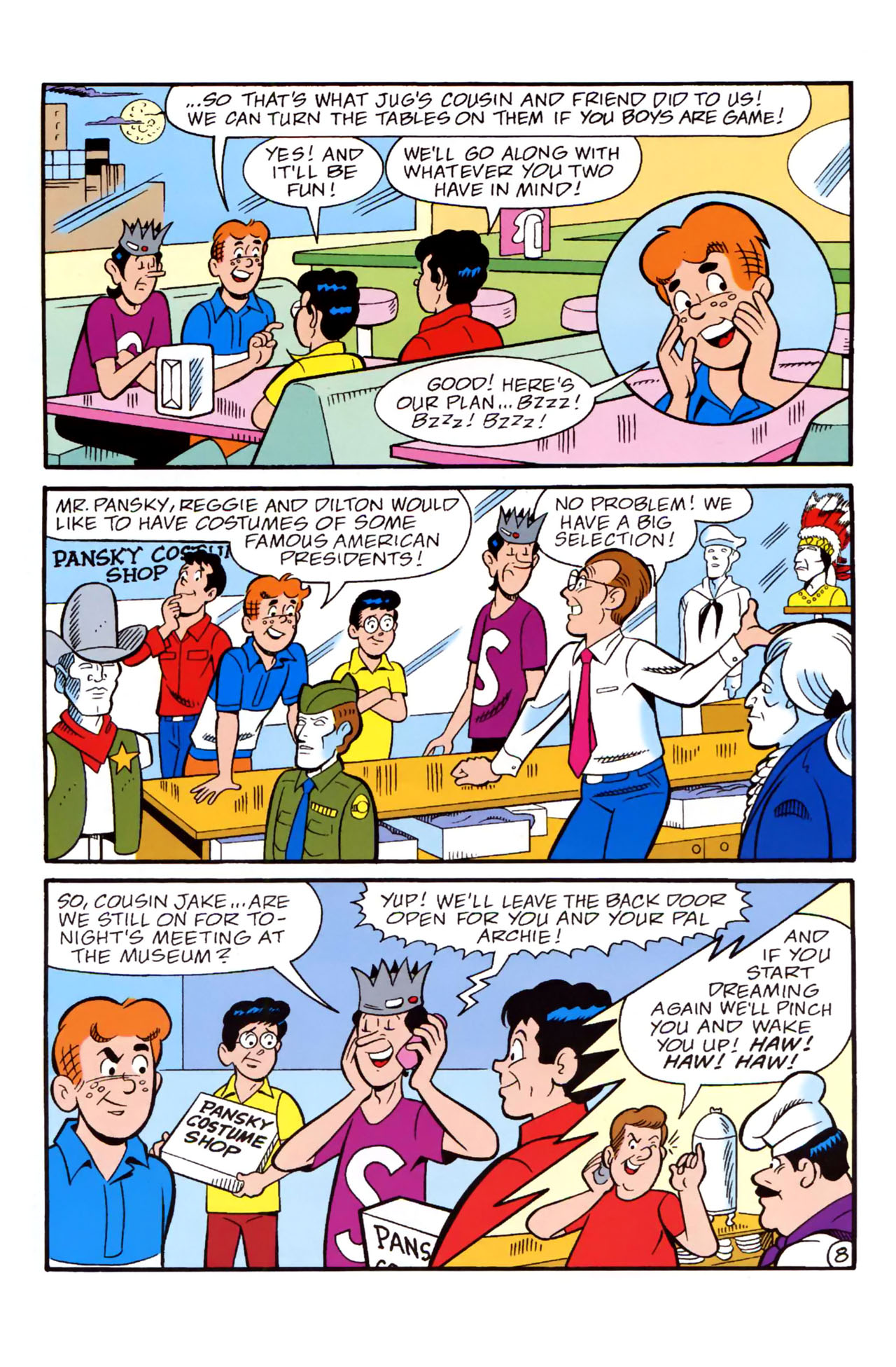 Read online Archie: "The Mystery of the Museum Sleep-In" comic -  Issue # Full - 10
