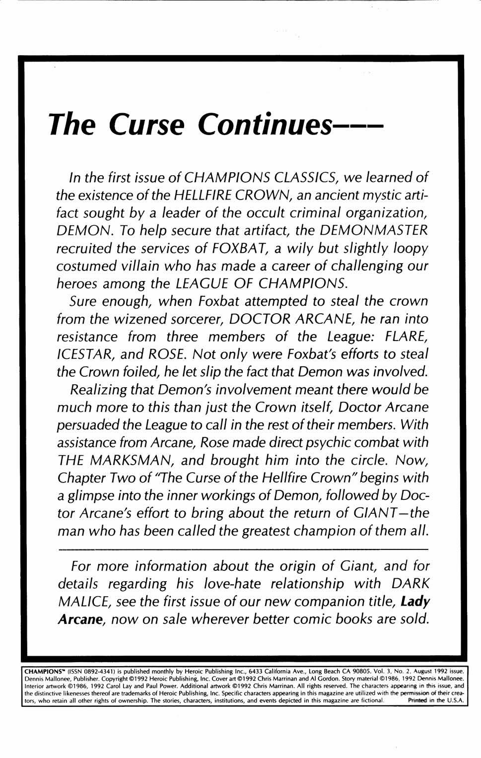 Read online Champions Classics comic -  Issue #2 - 2