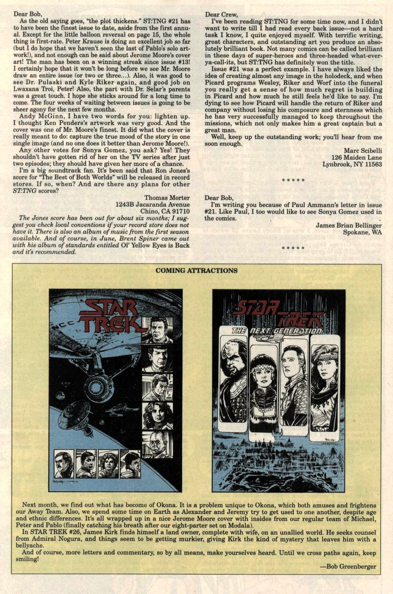 Read online Star Trek: The Next Generation (1989) comic -  Issue #25 - 27