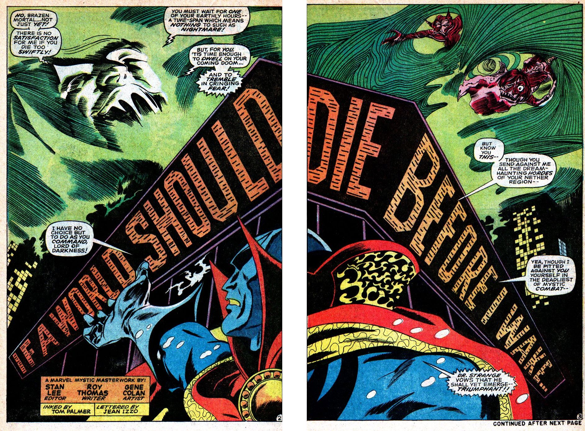 Read online Marvel Masterworks: Doctor Strange comic -  Issue # TPB 3 - 258