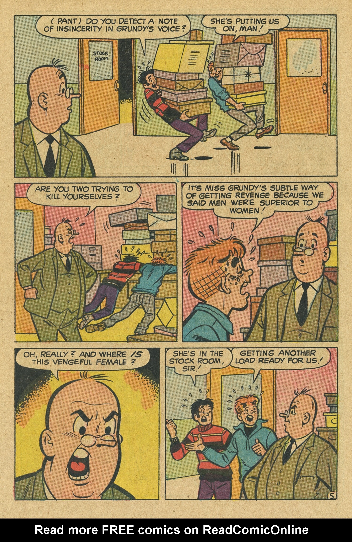 Read online Reggie and Me (1966) comic -  Issue #35 - 7