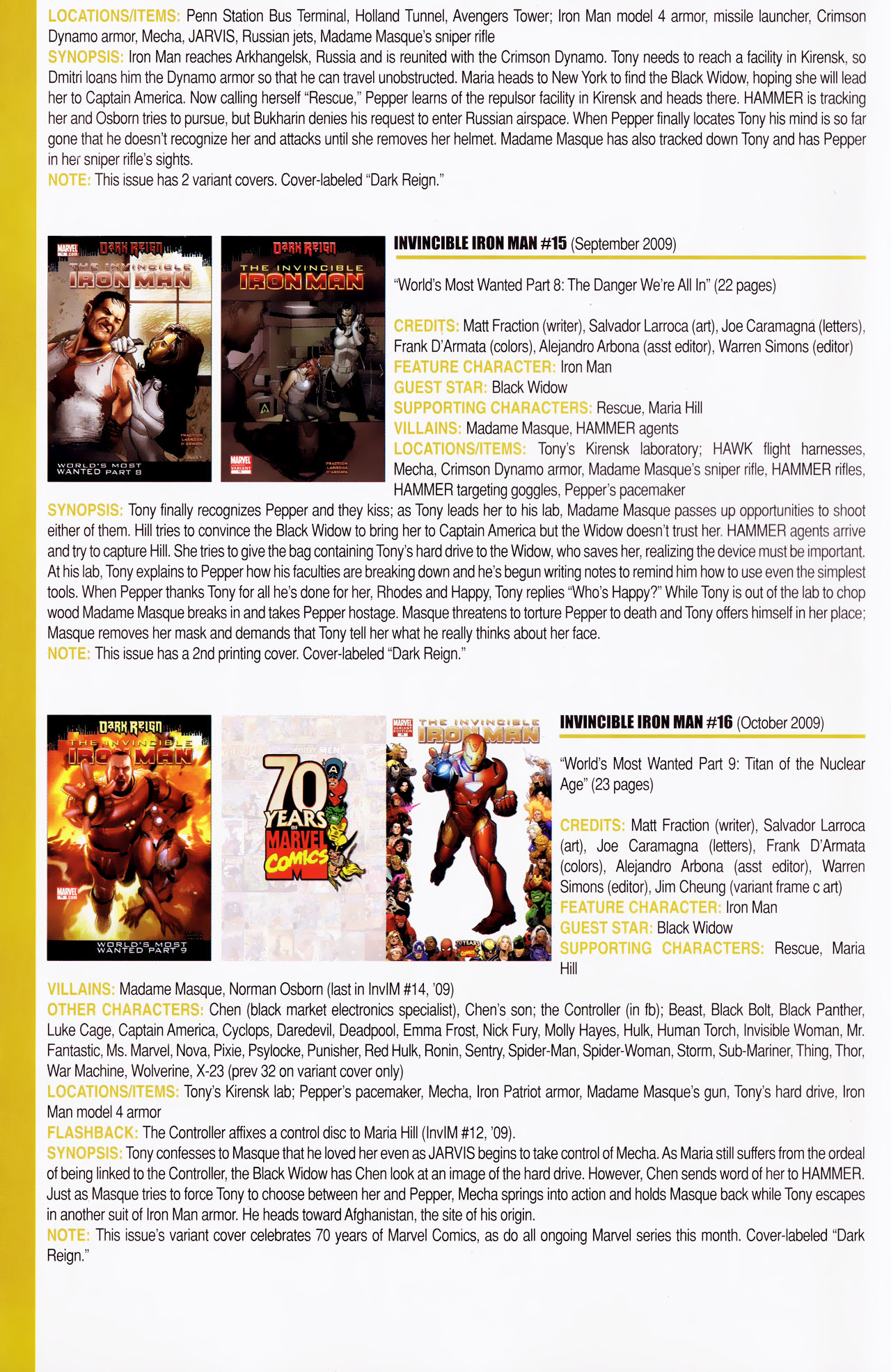 Read online Official Index to the Marvel Universe comic -  Issue #13 - 36