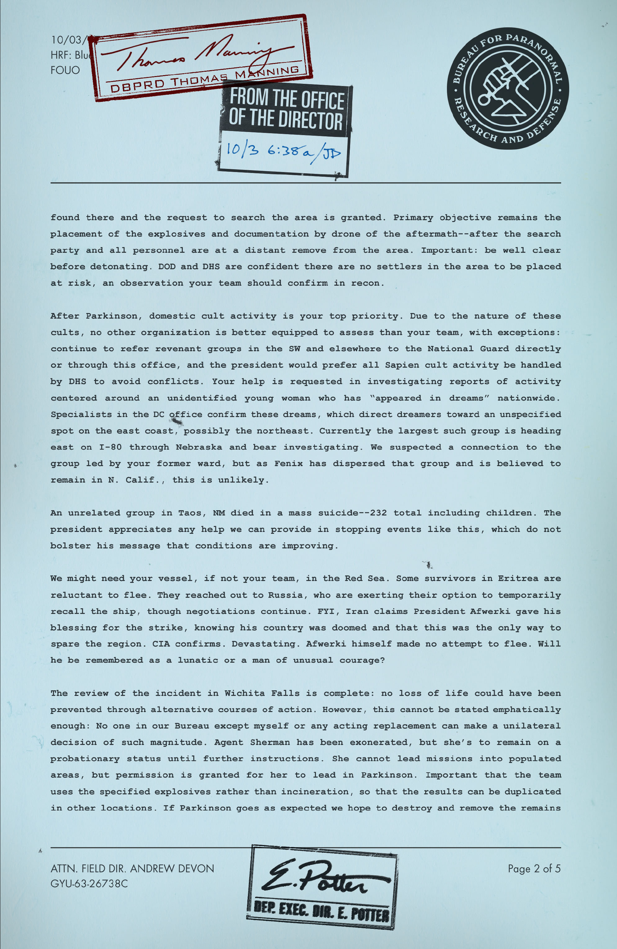 Read online B.P.R.D. The Devil You Know comic -  Issue # _Omnibus (Part 1) - 11