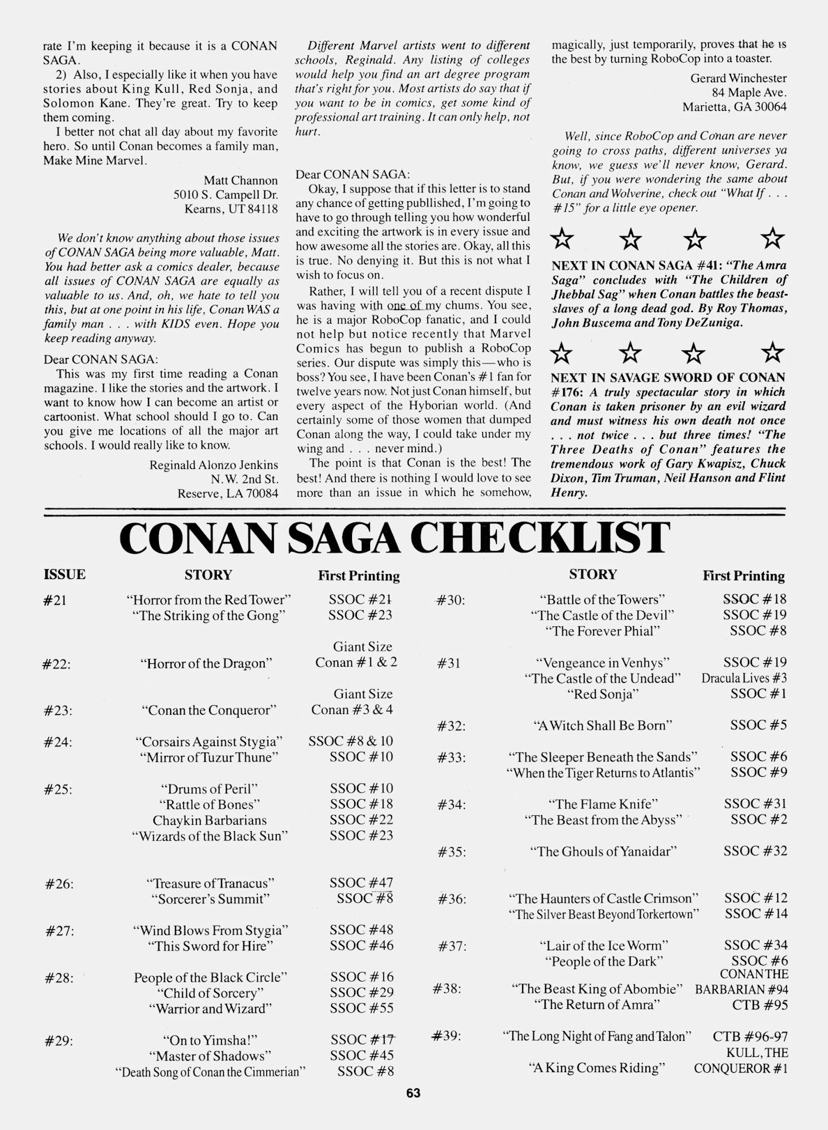 Read online Conan Saga comic -  Issue #40 - 65