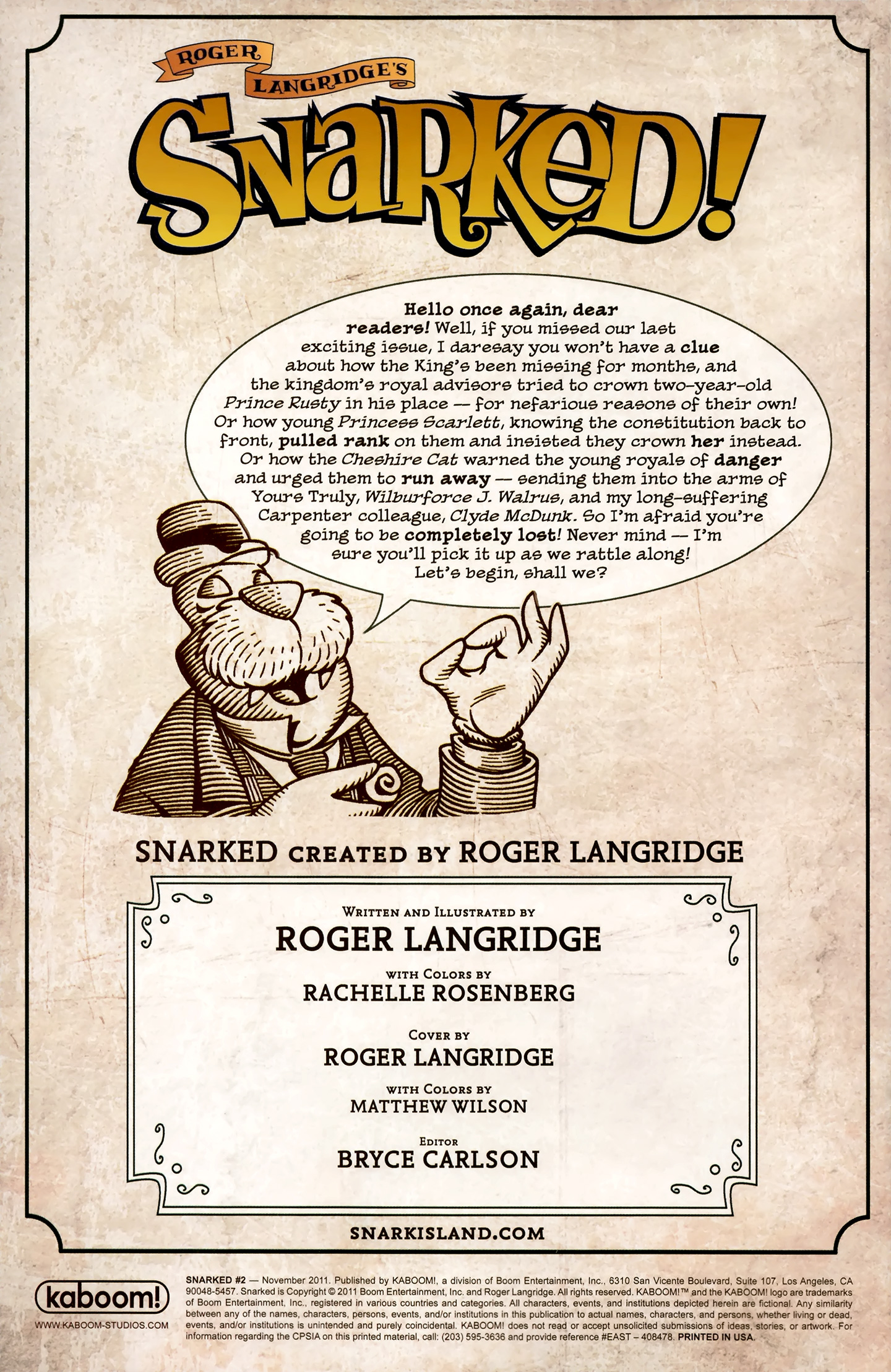 Read online Snarked comic -  Issue #2 - 2