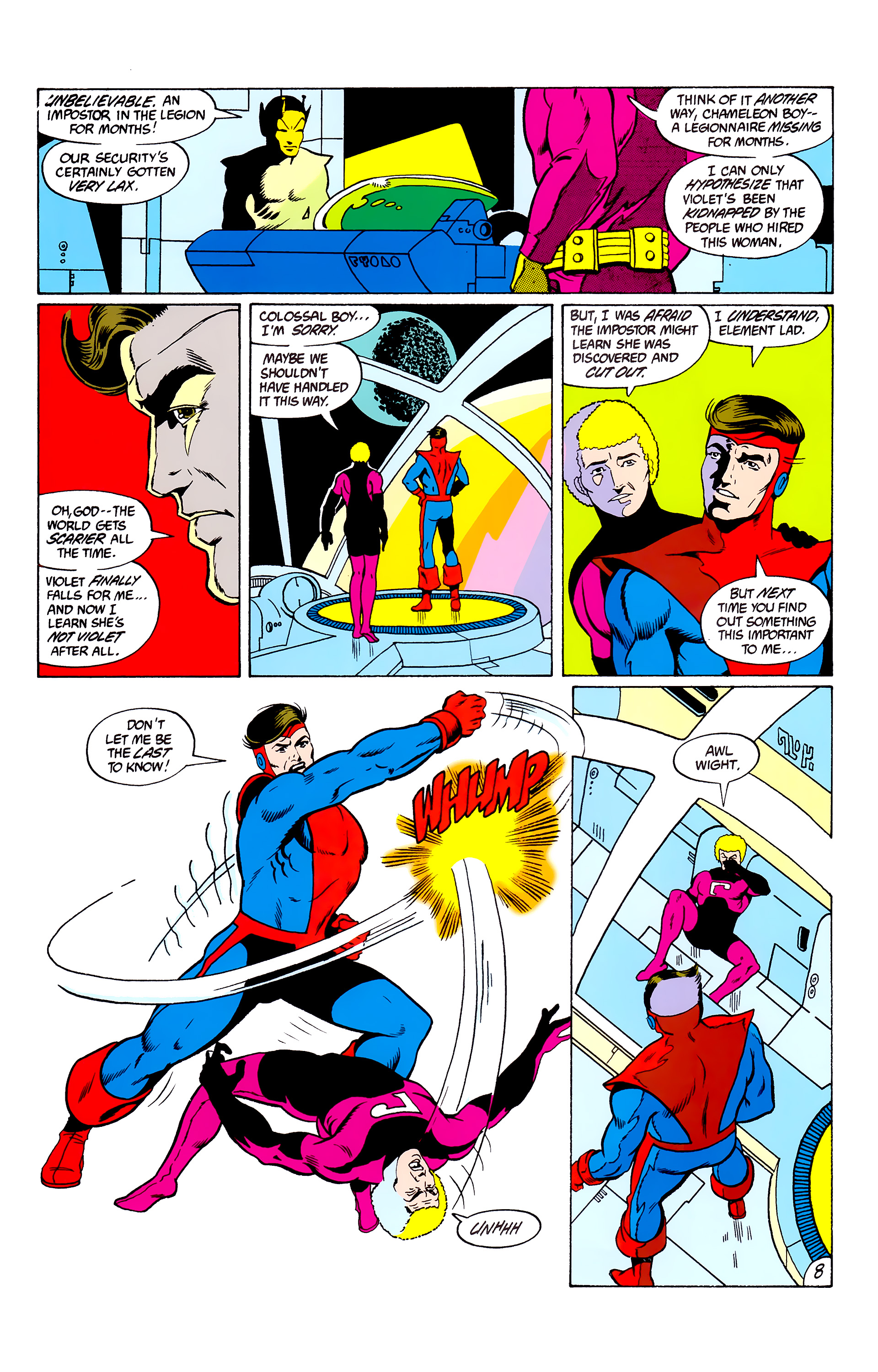 Read online Legion of Super-Heroes (1980) comic -  Issue #305 - 9