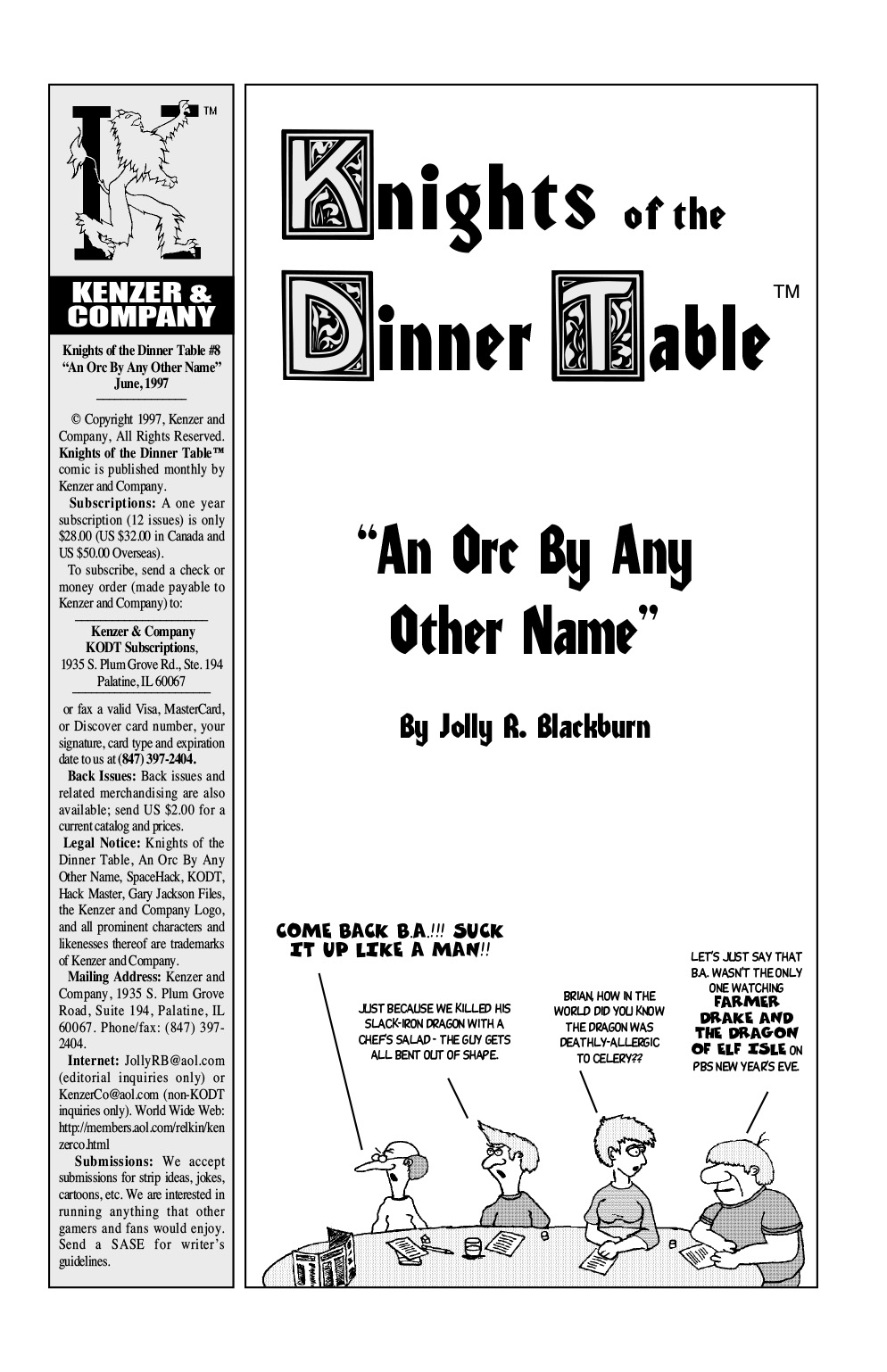 Read online Knights of the Dinner Table comic -  Issue #8 - 3