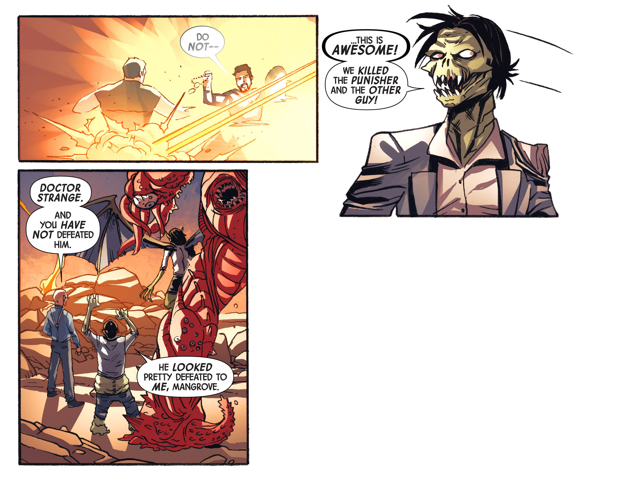 Read online Doctor Strange/Punisher: Magic Bullets Infinite Comic comic -  Issue #3 - 88