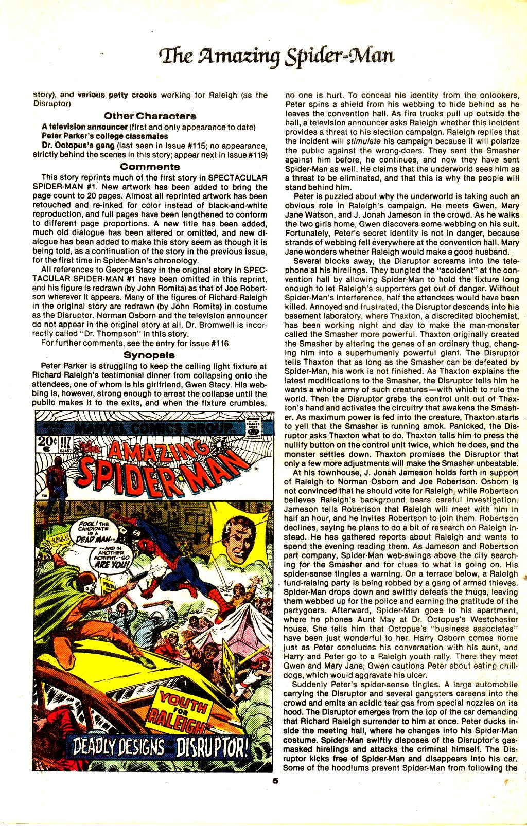 Read online The Official Marvel Index to The Amazing Spider-Man comic -  Issue #5 - 7