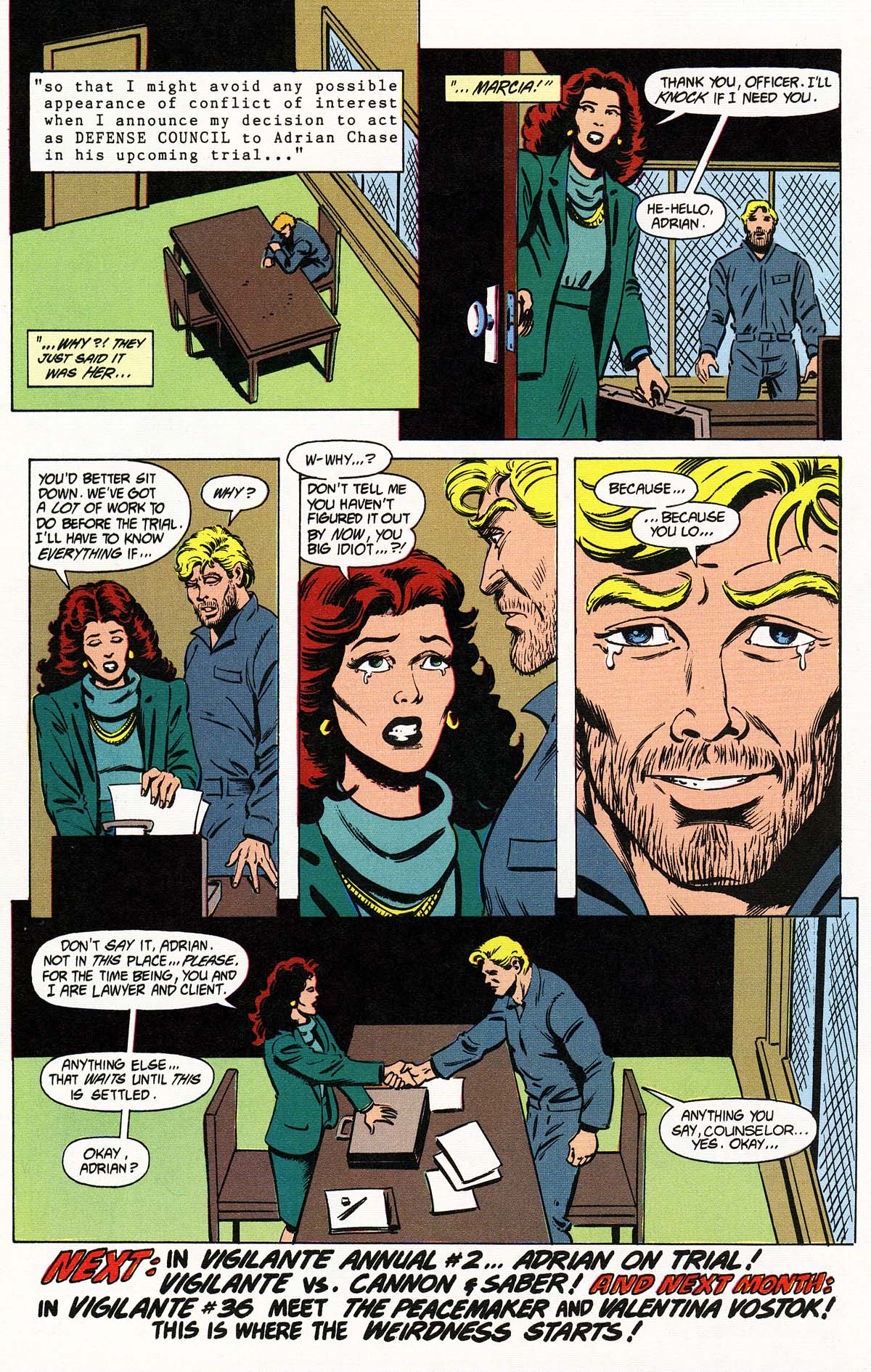 Read online Vigilante (1983) comic -  Issue #35 - 34