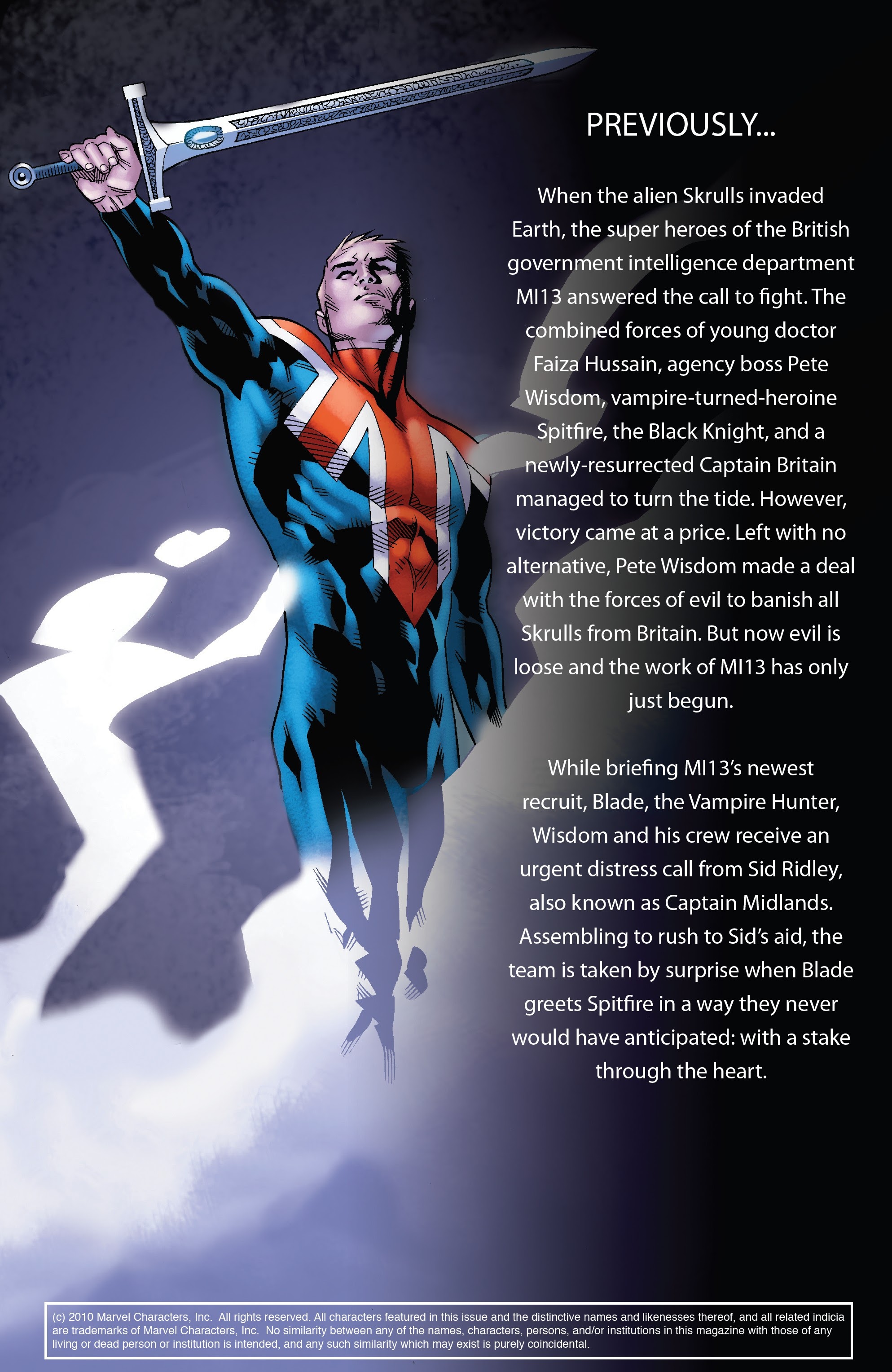 Read online Captain Britain and MI13 comic -  Issue #6 - 2