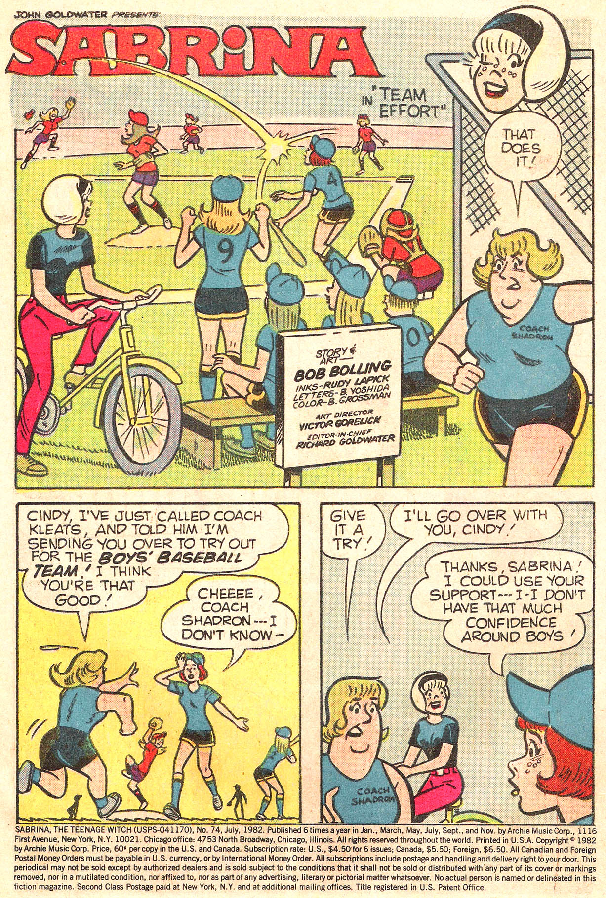 Read online Sabrina The Teenage Witch (1971) comic -  Issue #74 - 3