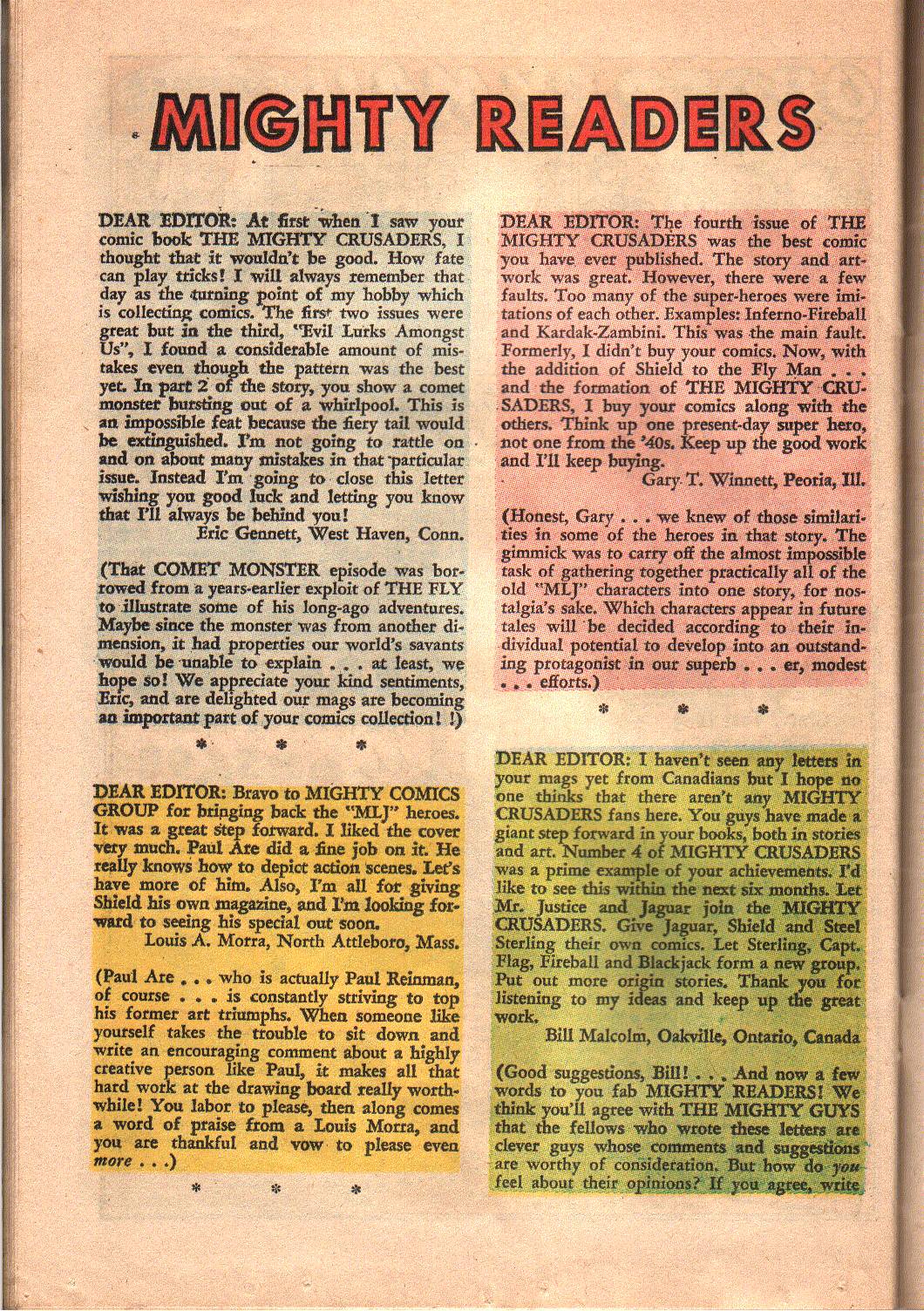 Read online The Mighty Crusaders (1965) comic -  Issue #7 - 27