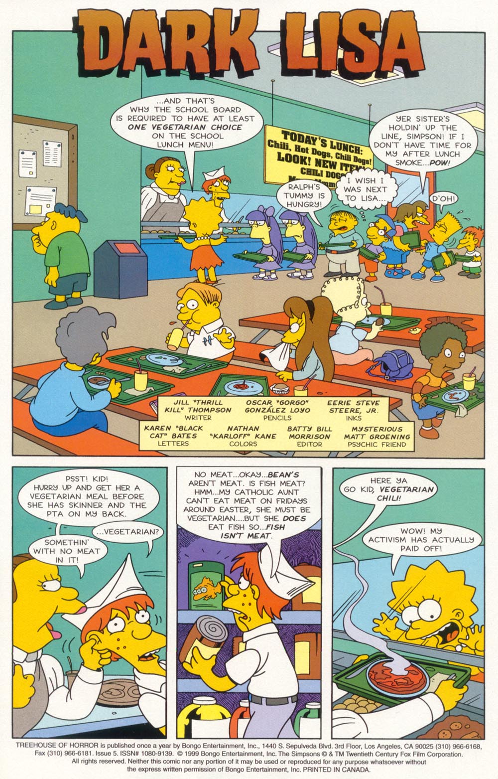 Read online Treehouse of Horror comic -  Issue #5 - 2