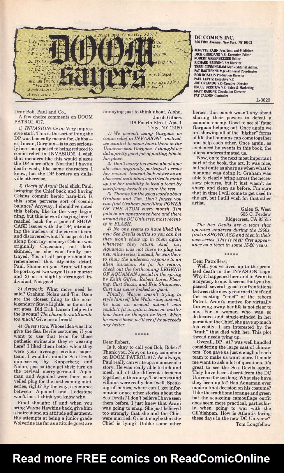 Read online Doom Patrol (1987) comic -  Issue #21 - 28
