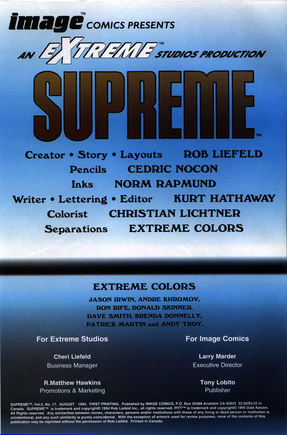 Read online Supreme (1992) comic -  Issue #17 - 2