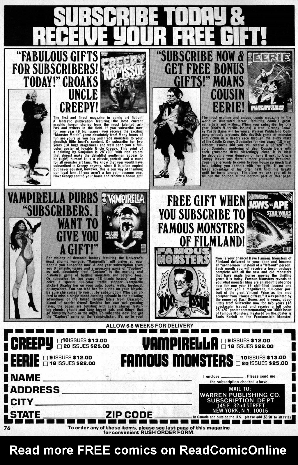 Read online Creepy (1964) comic -  Issue #101 - 84