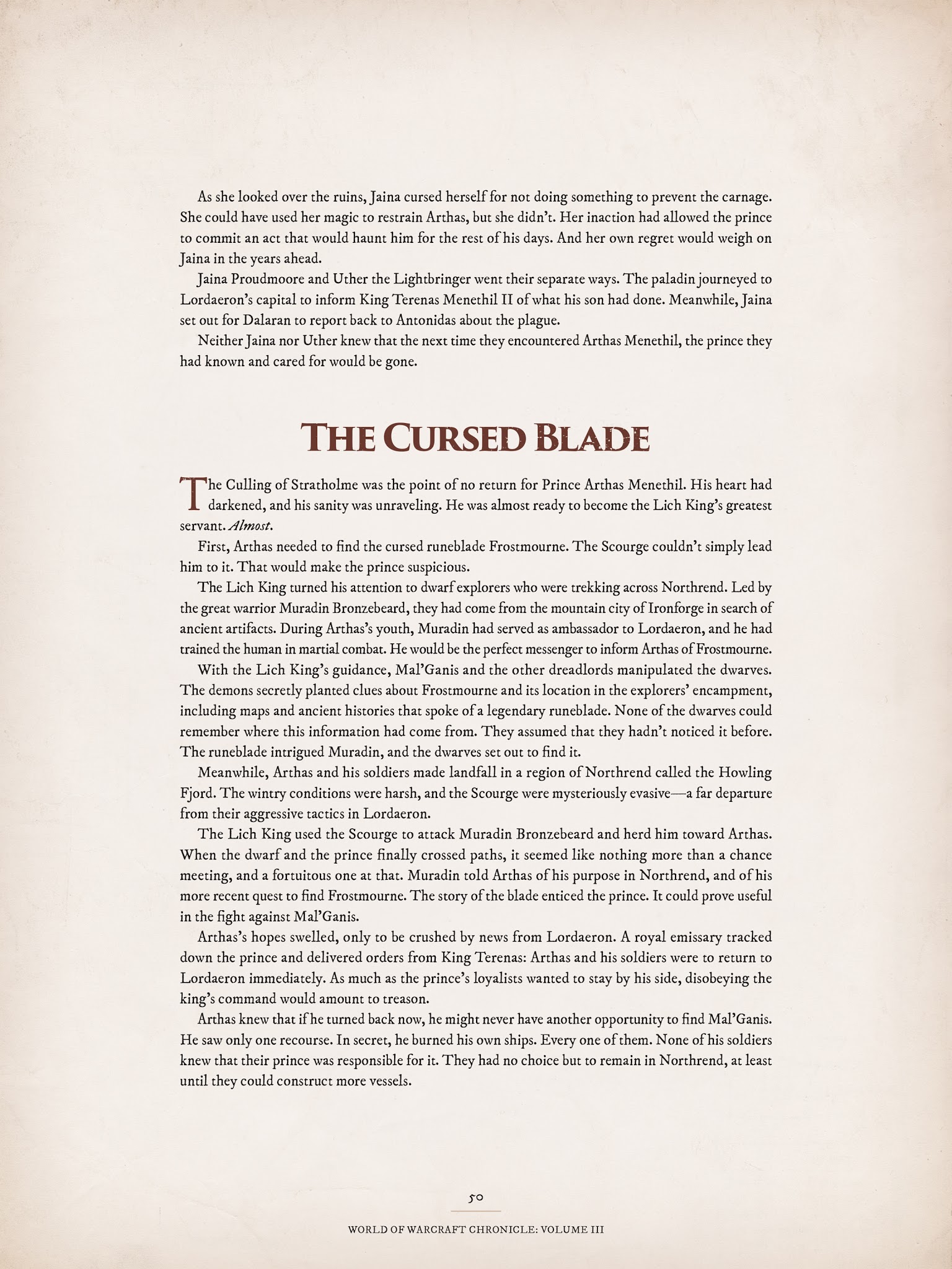 Read online World of Warcraft Chronicle Vol. 3 comic -  Issue # Full - 48