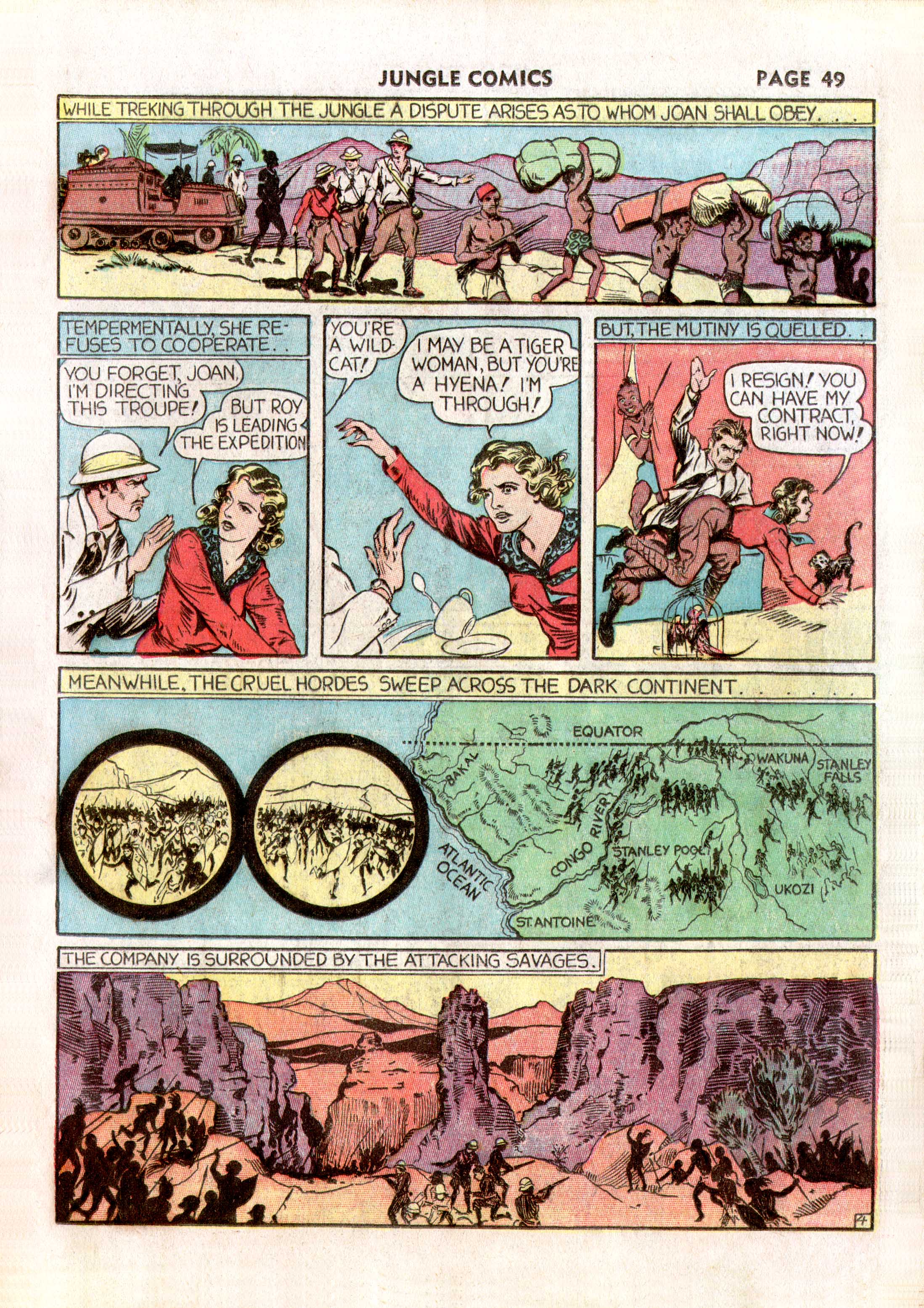 Read online Jungle Comics comic -  Issue #2 - 51