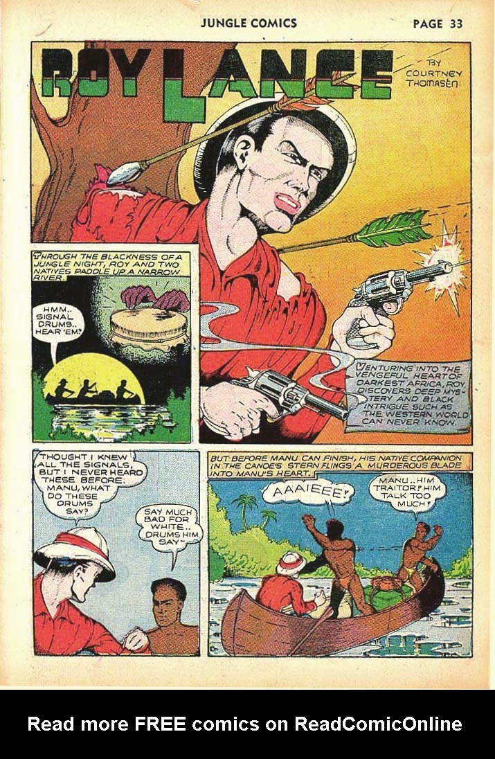 Read online Jungle Comics comic -  Issue #25 - 35