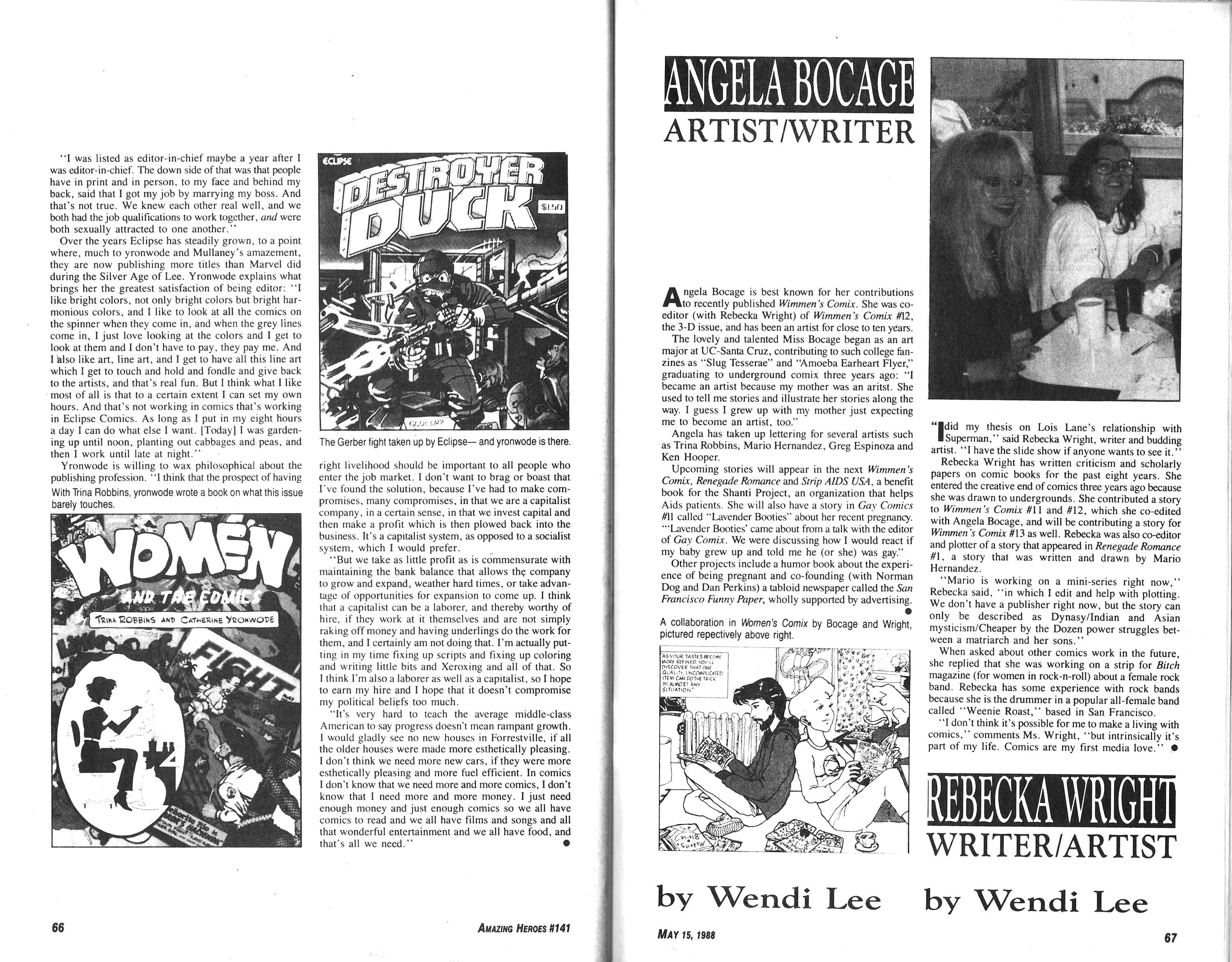Read online Amazing Heroes comic -  Issue #141 - 34