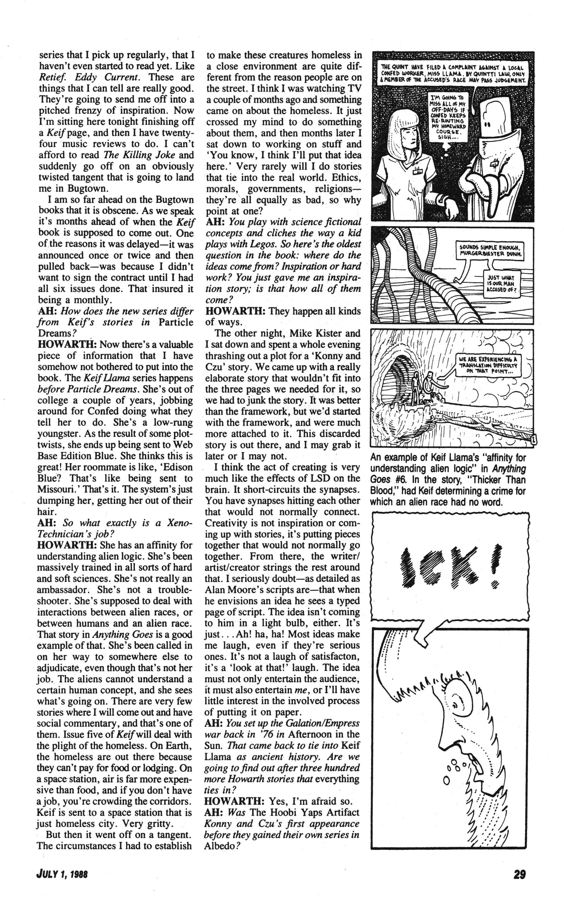 Read online Amazing Heroes comic -  Issue #144 - 29