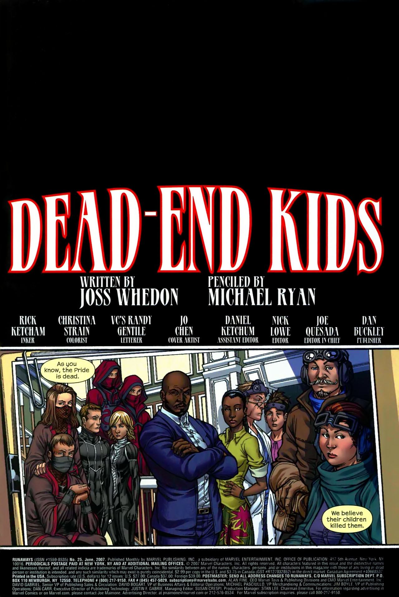 Read online Runaways (2005) comic -  Issue #25 - 2