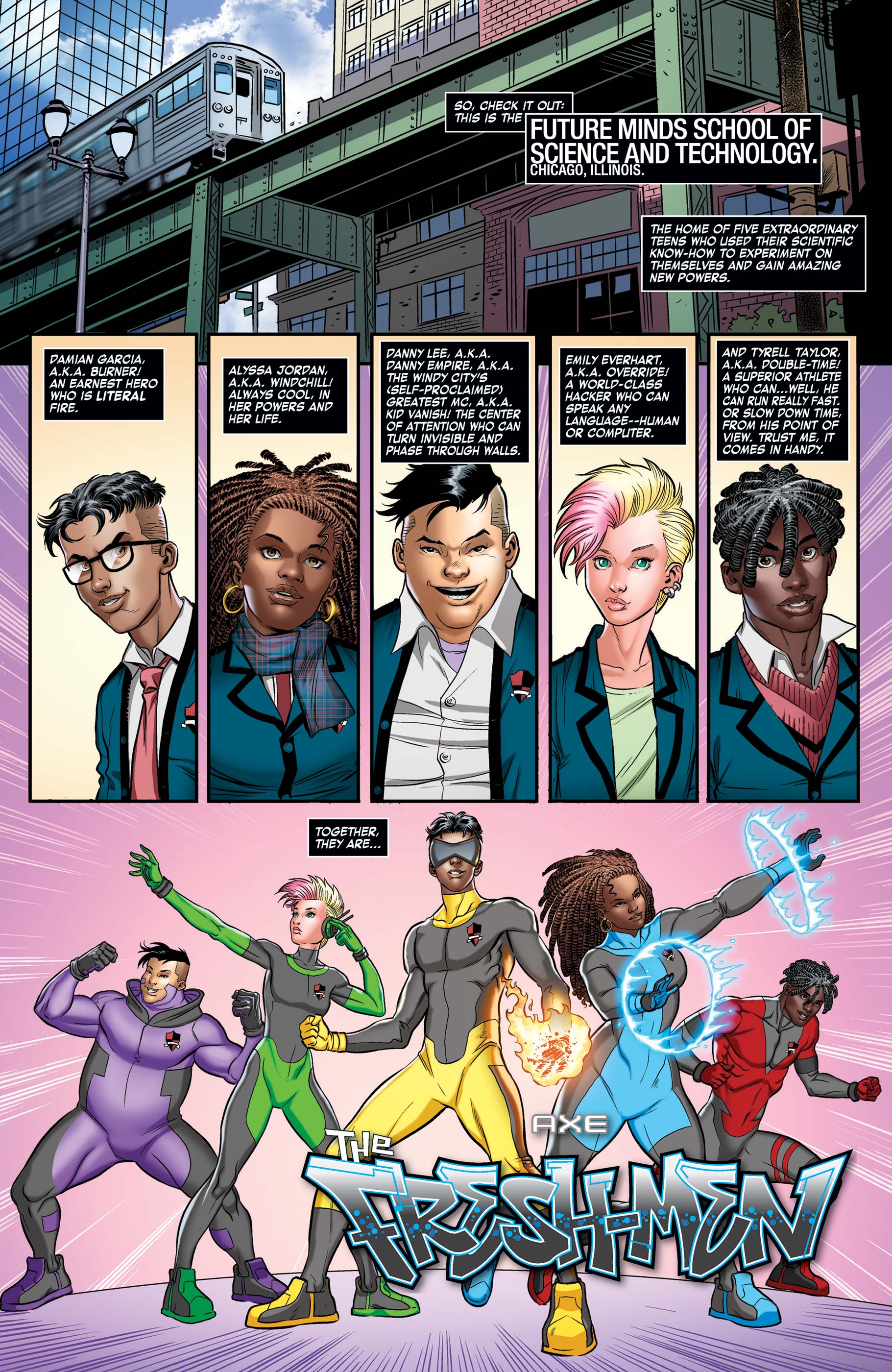 Read online AXE The Freshmen Issue Featuring The Avengers comic