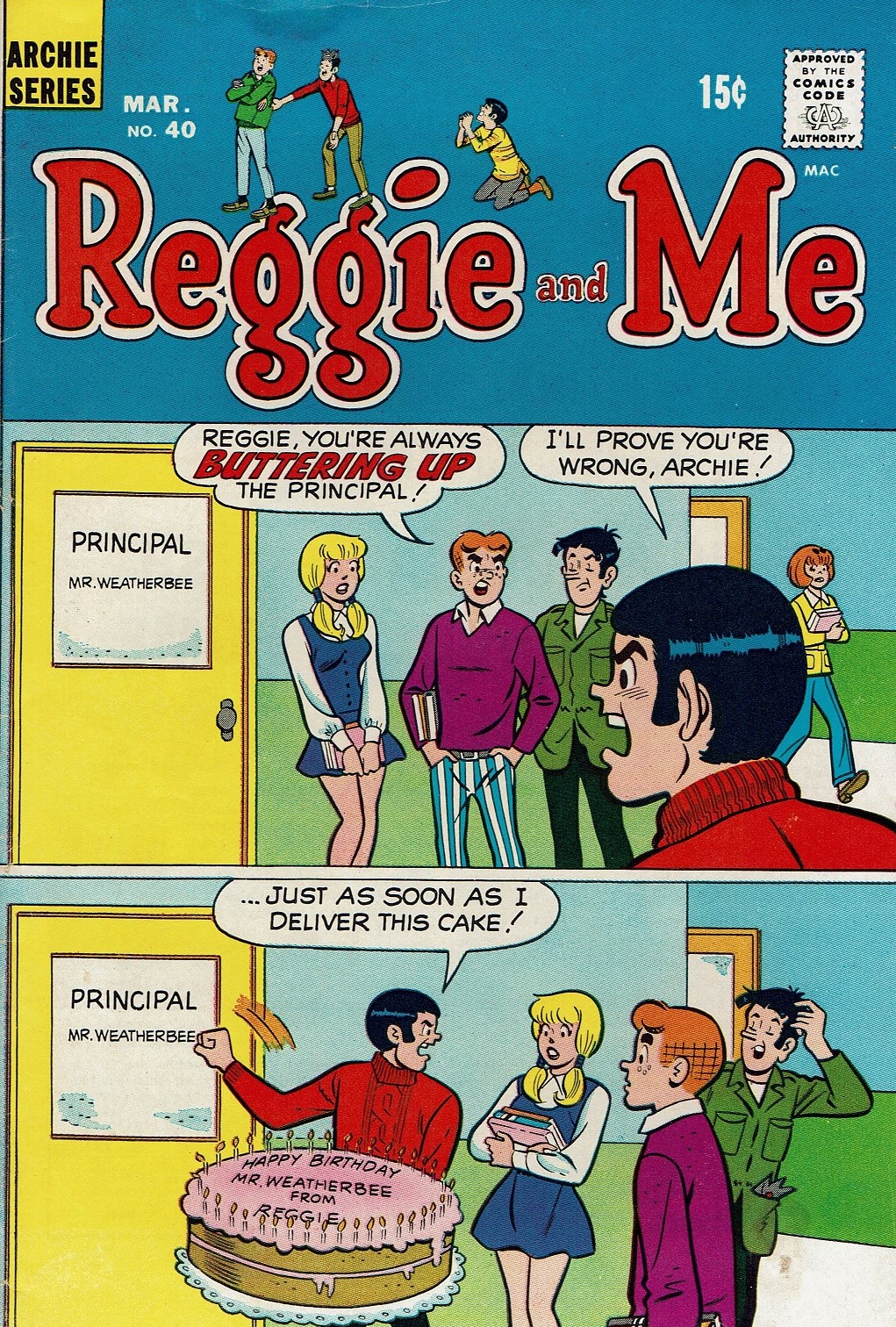 Read online Reggie and Me (1966) comic -  Issue #40 - 1