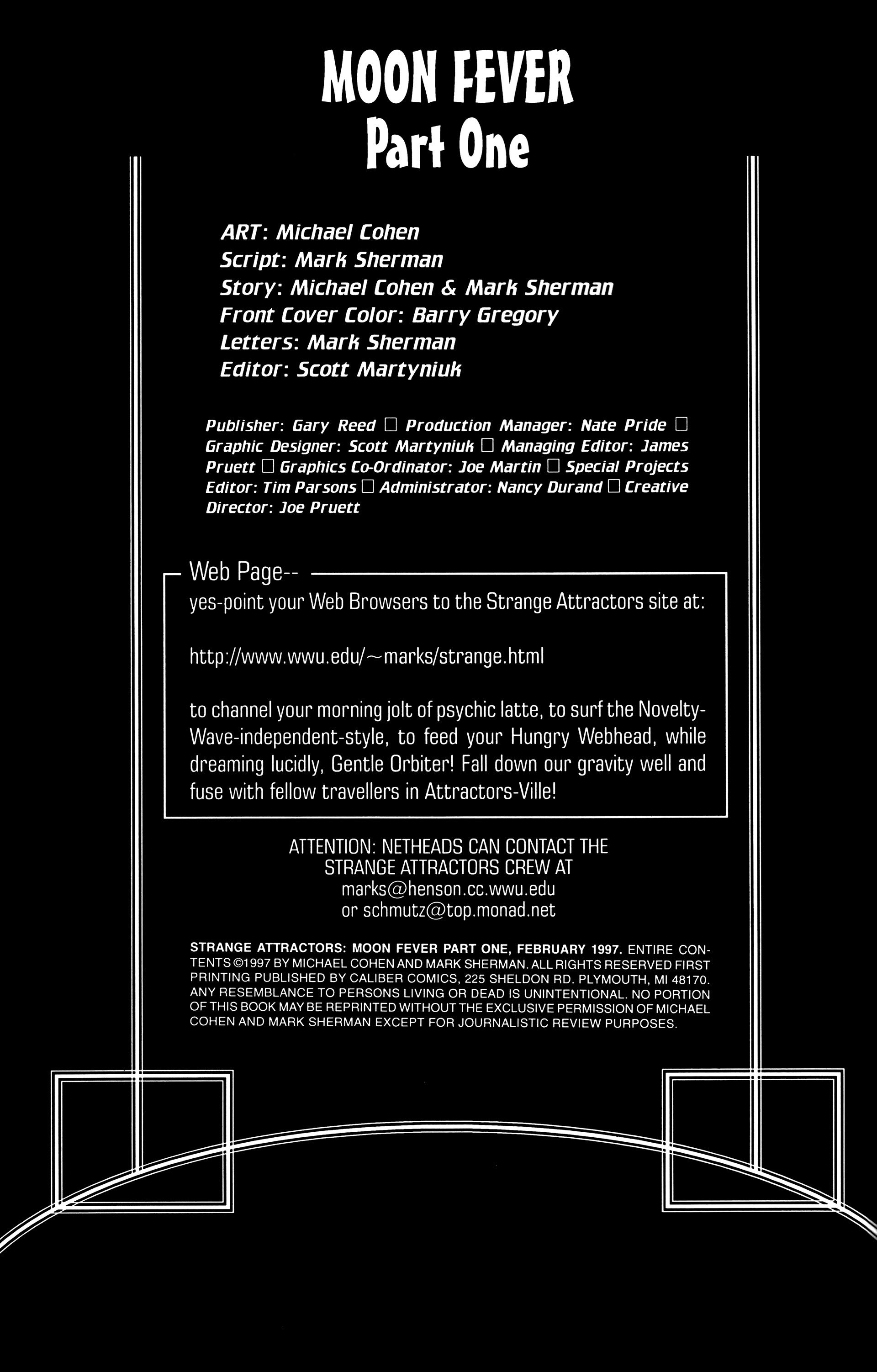 Read online Strange Attractors: Moon Fever comic -  Issue #1 - 2