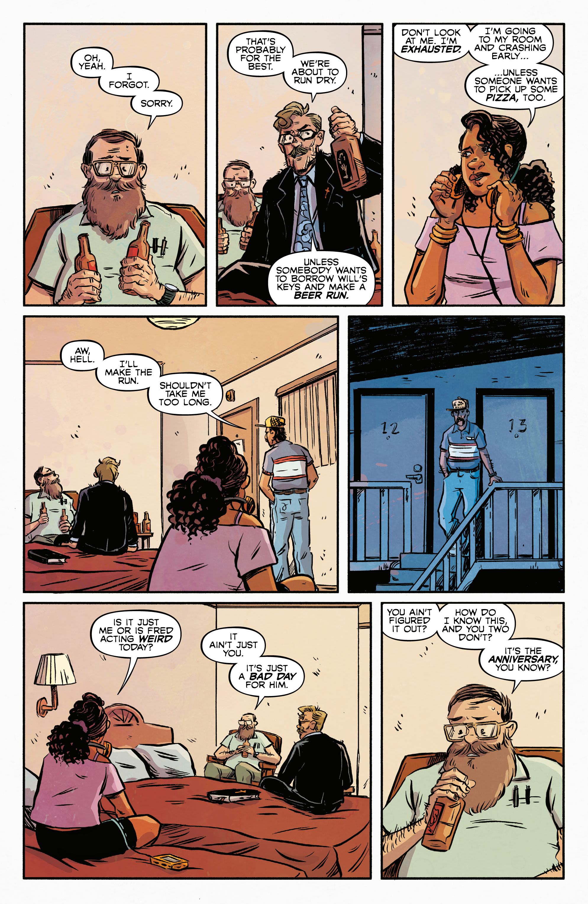 Read online Door to Door, Night by Night comic -  Issue #6 - 9