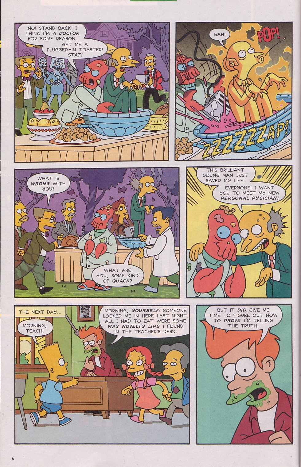 Read online The Futurama/Simpsons Infinitely Secret Crossover Crisis comic -  Issue #2 - 9