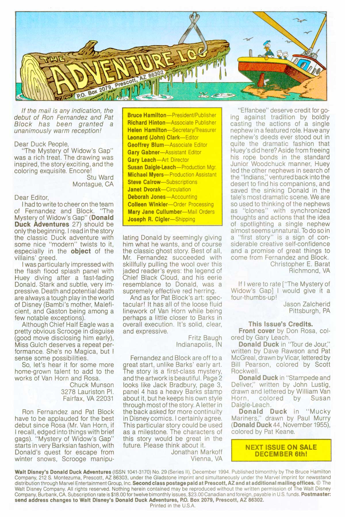 Read online Walt Disney's Donald Duck Adventures (1987) comic -  Issue #29 - 34
