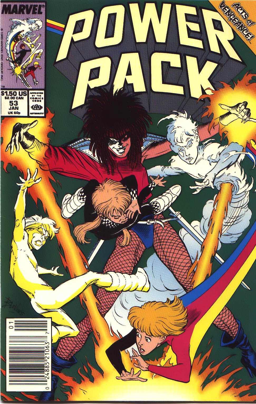 Read online Power Pack (1984) comic -  Issue #53 - 1