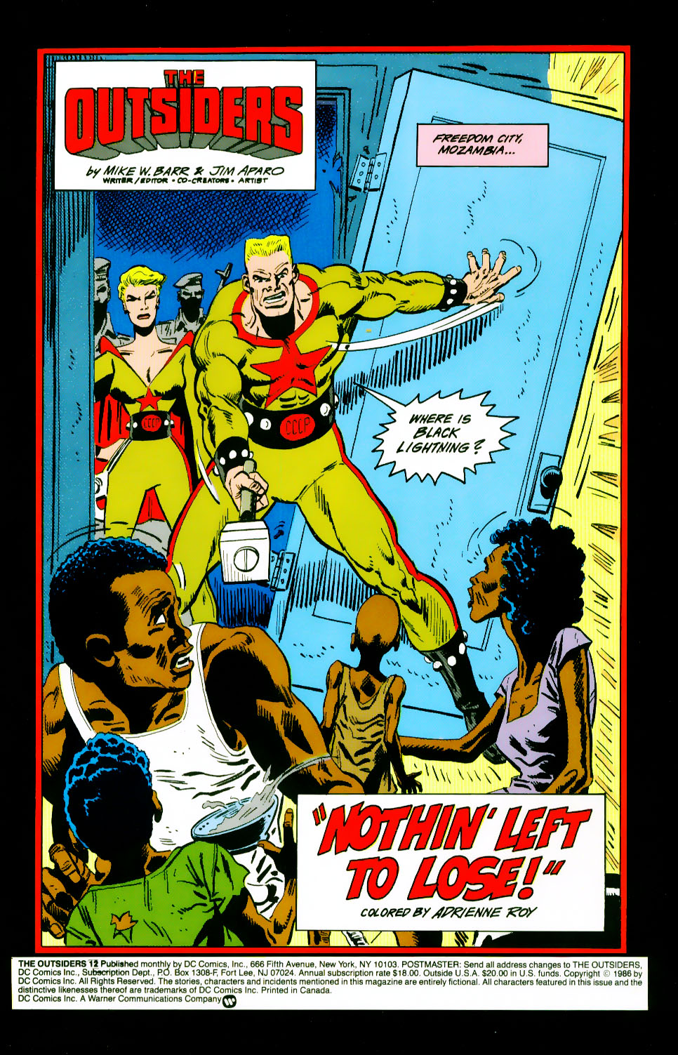 Read online The Outsiders (1985) comic -  Issue #12 - 2