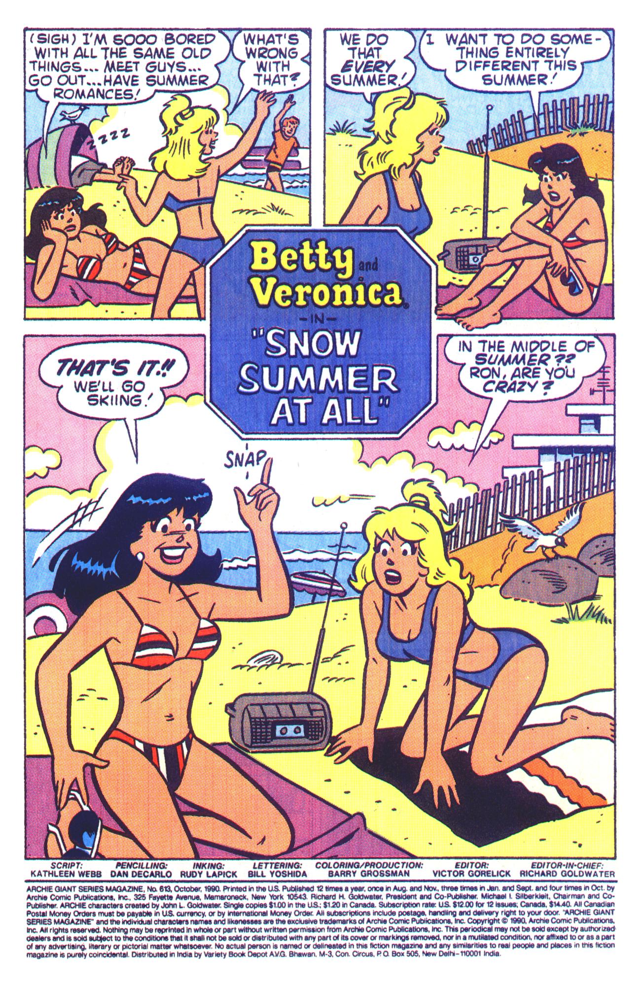 Read online Archie Giant Series Magazine comic -  Issue #613 - 3