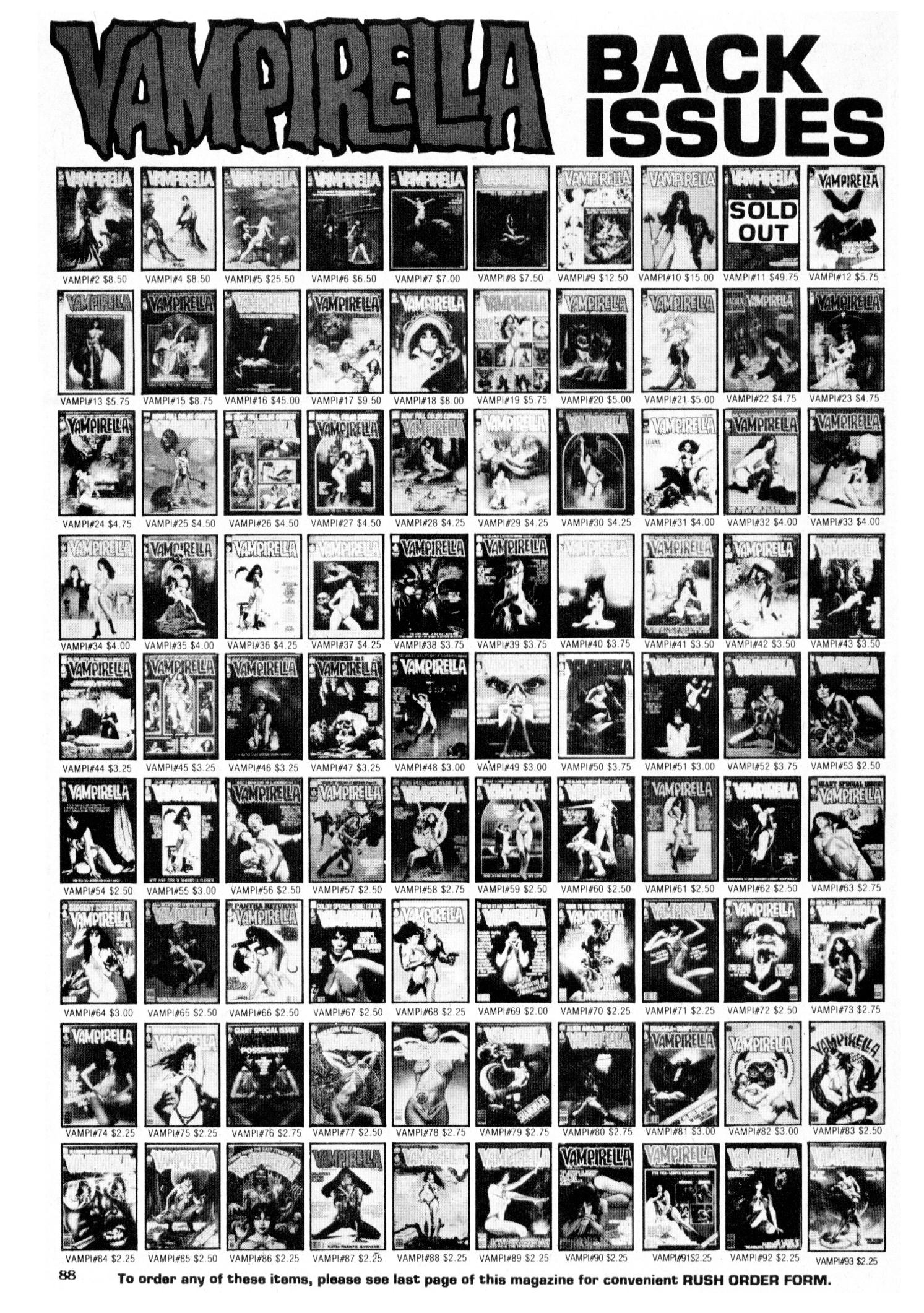 Read online Vampirella (1969) comic -  Issue #111 - 88