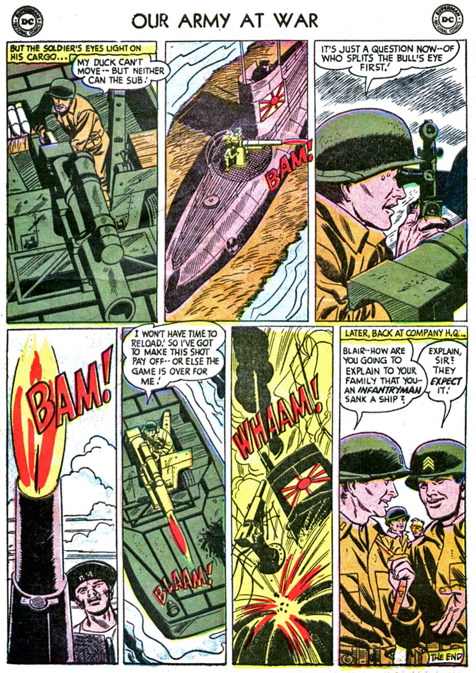 Read online Our Army at War (1952) comic -  Issue #38 - 32