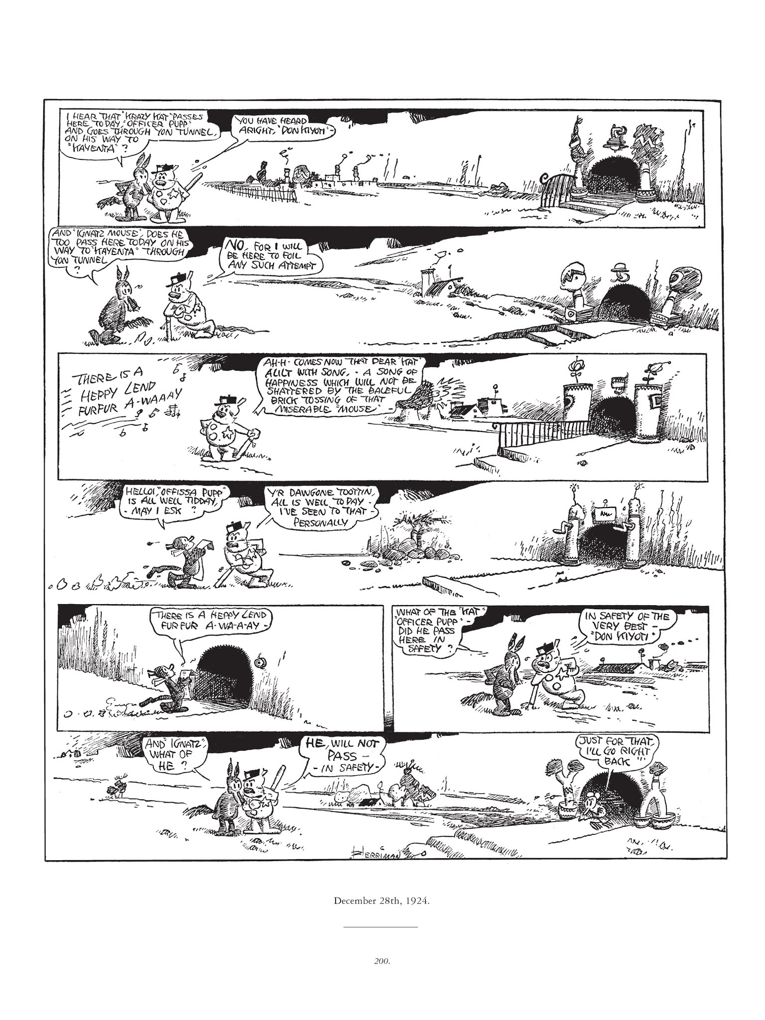 Read online Krazy & Ignatz comic -  Issue # TPB 3 - 200