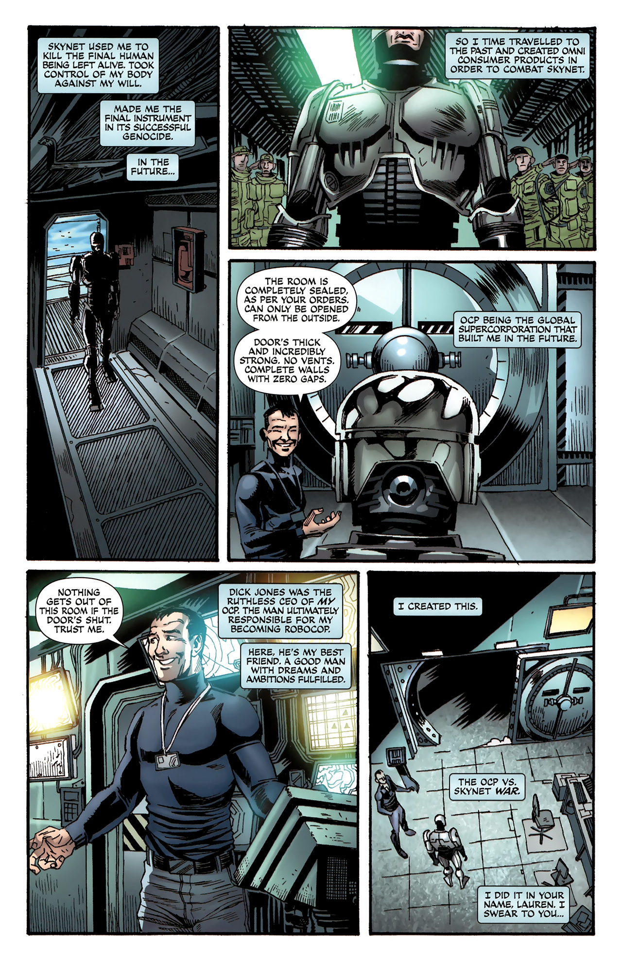 Read online Terminator/Robocop: Kill Human comic -  Issue #4 - 5