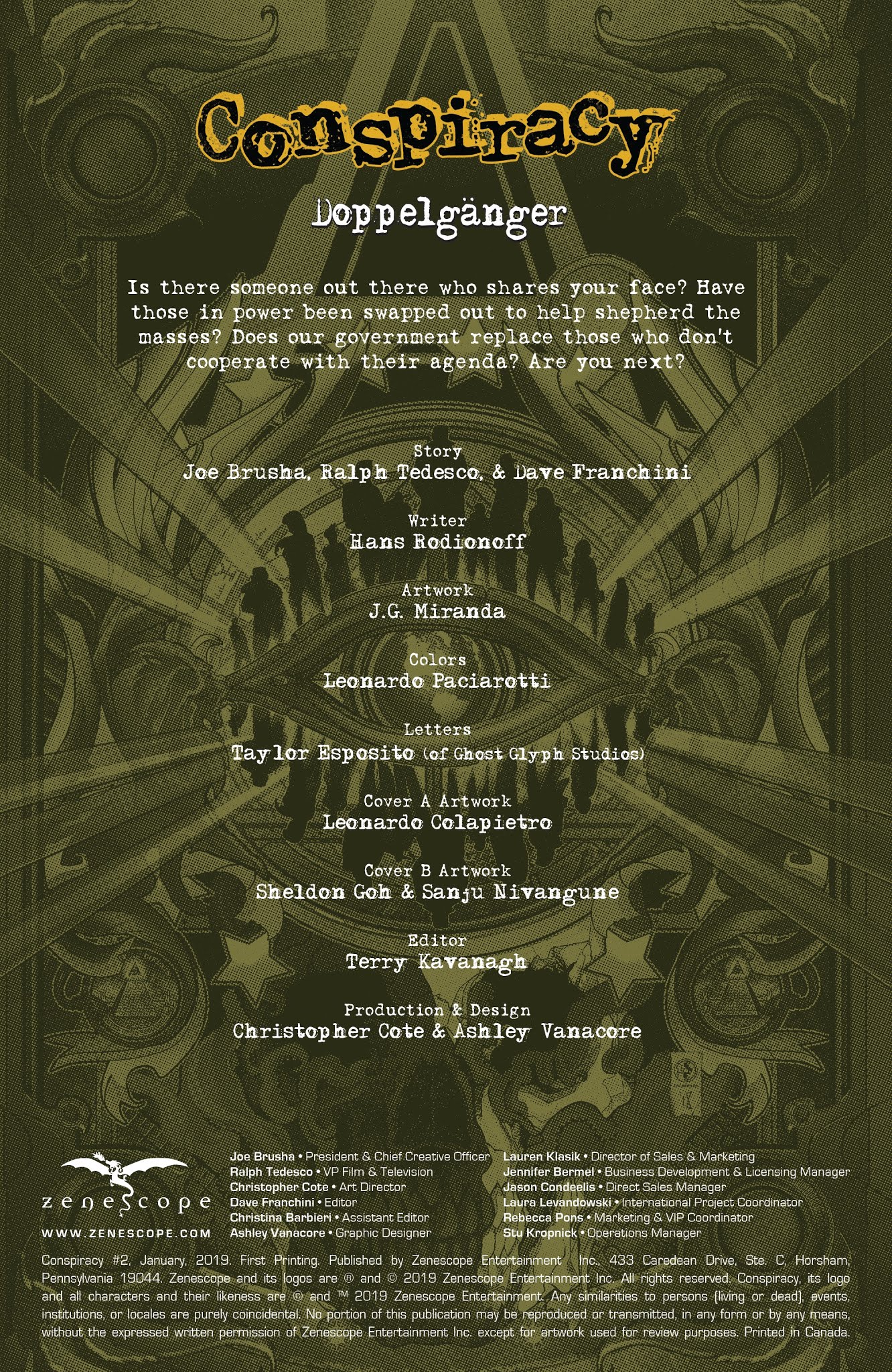 Read online Conspiracy comic -  Issue #2 - 2
