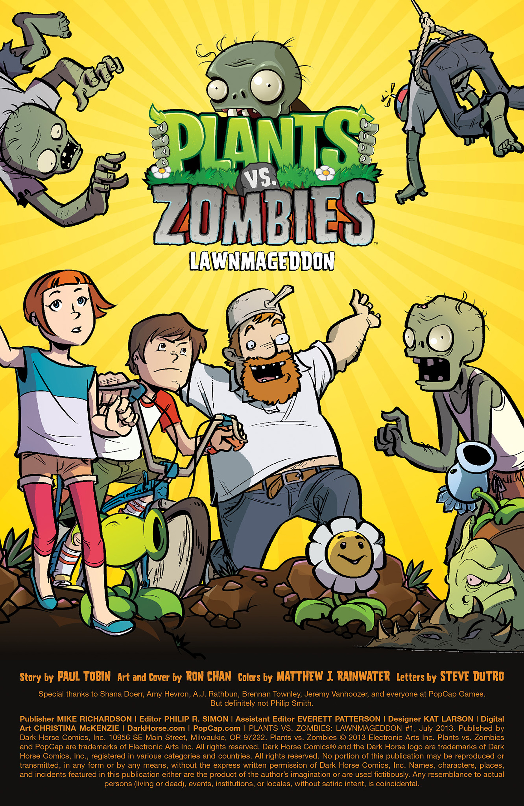 Read online Plants vs. Zombies: Lawnmageddon comic -  Issue #1 - 2