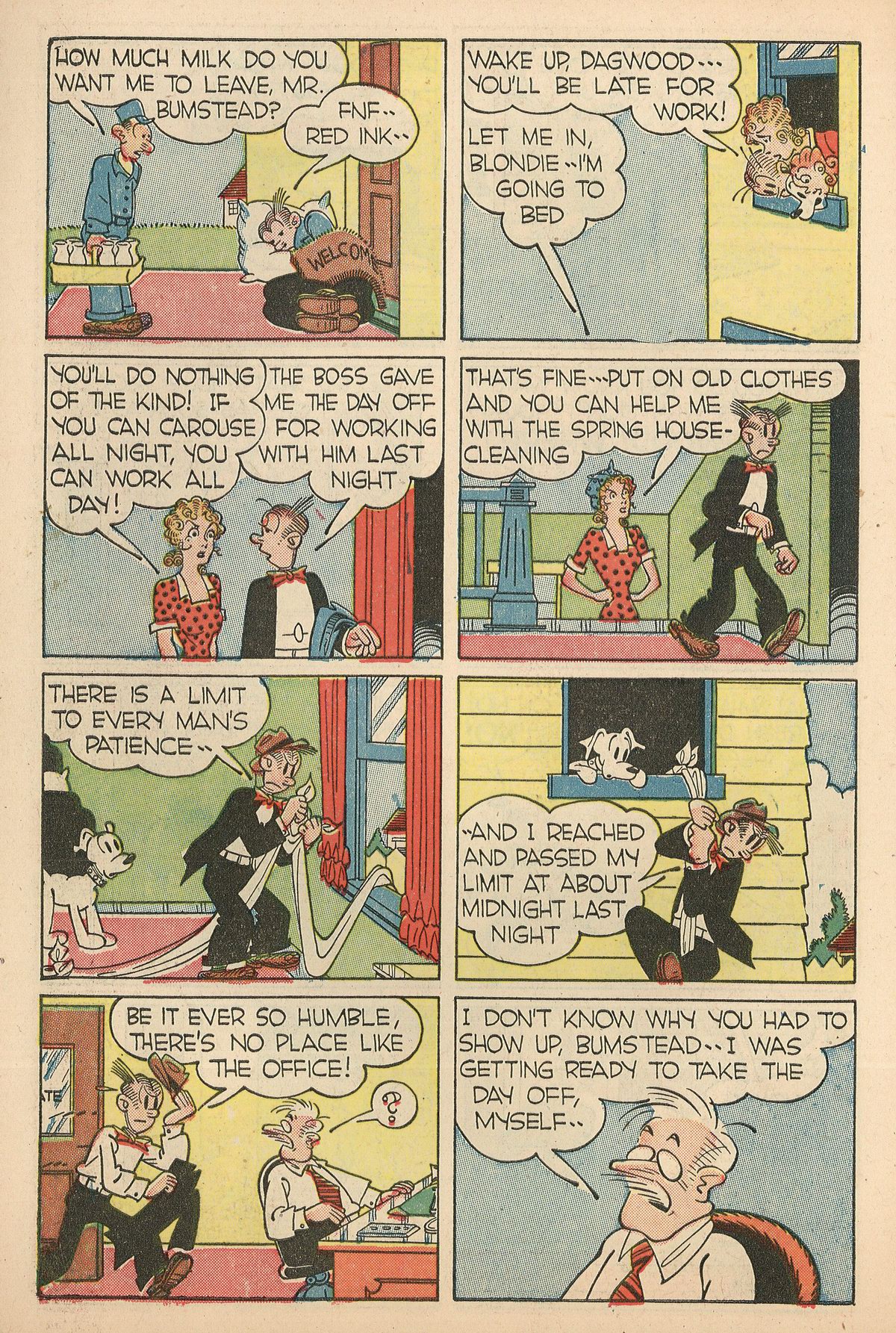 Read online Blondie Comics (1947) comic -  Issue #7 - 8