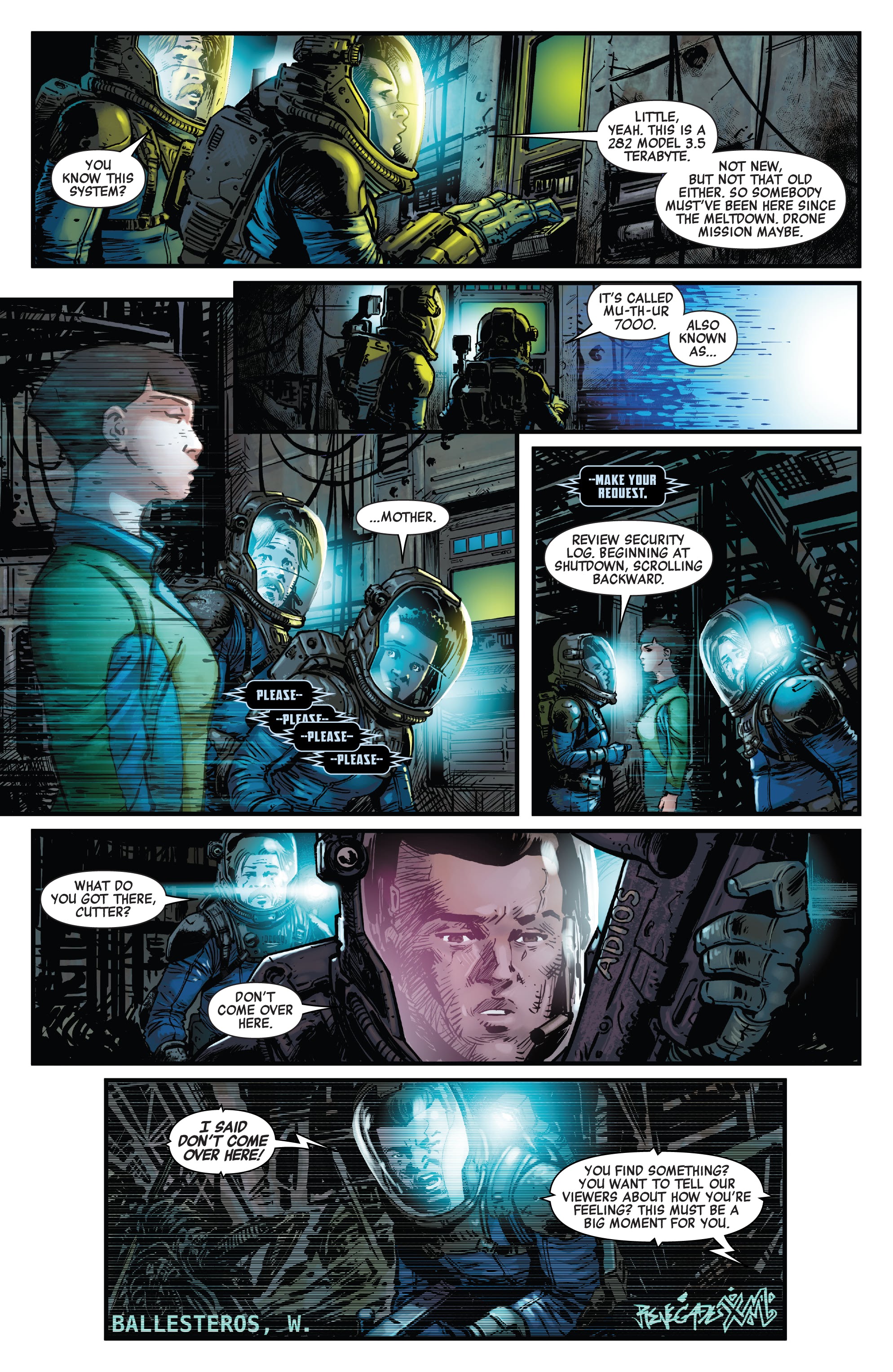 Read online Aliens: Aftermath comic -  Issue # Full - 19