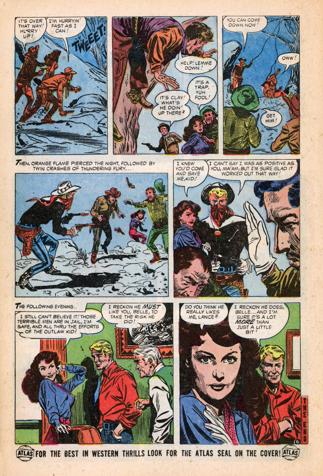Read online The Outlaw Kid (1954) comic -  Issue #6 - 8