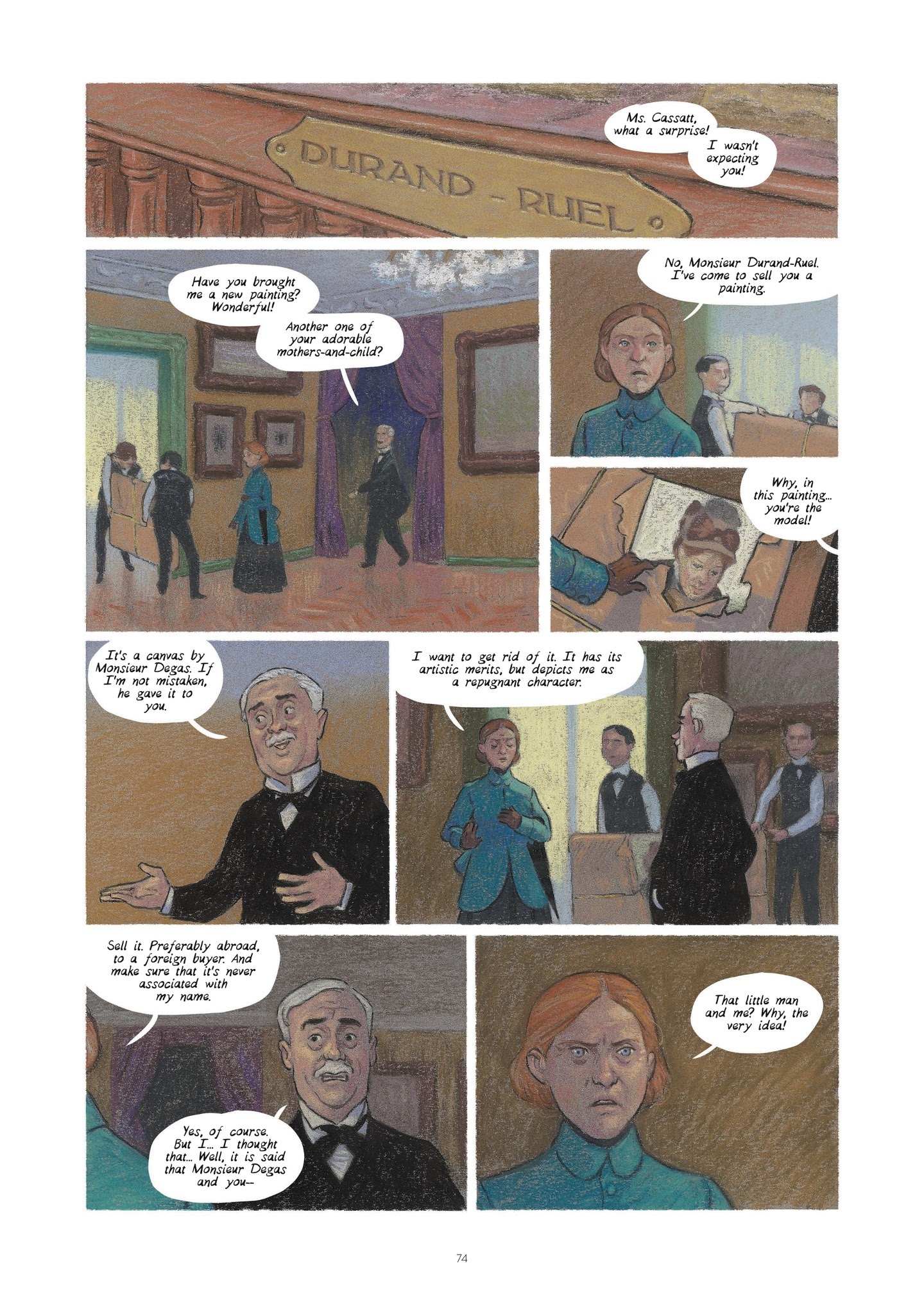 Read online Degas and Cassatt: The Dance of Solitude comic -  Issue # TPB - 73
