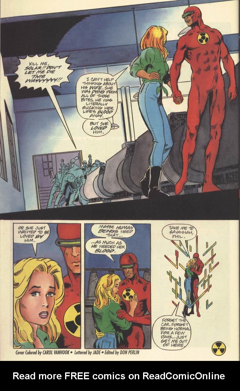 Read online Solar, Man of the Atom comic -  Issue #26 - 22