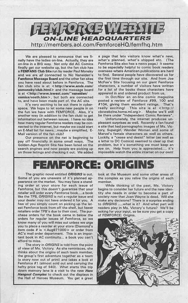 Read online Femforce comic -  Issue #106 - 27