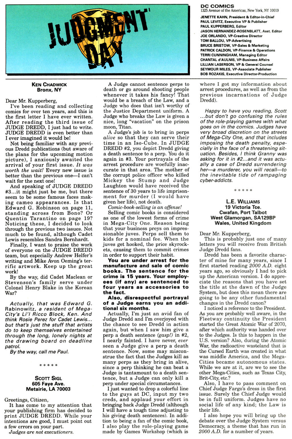 Read online Judge Dredd (1994) comic -  Issue #6 - 26